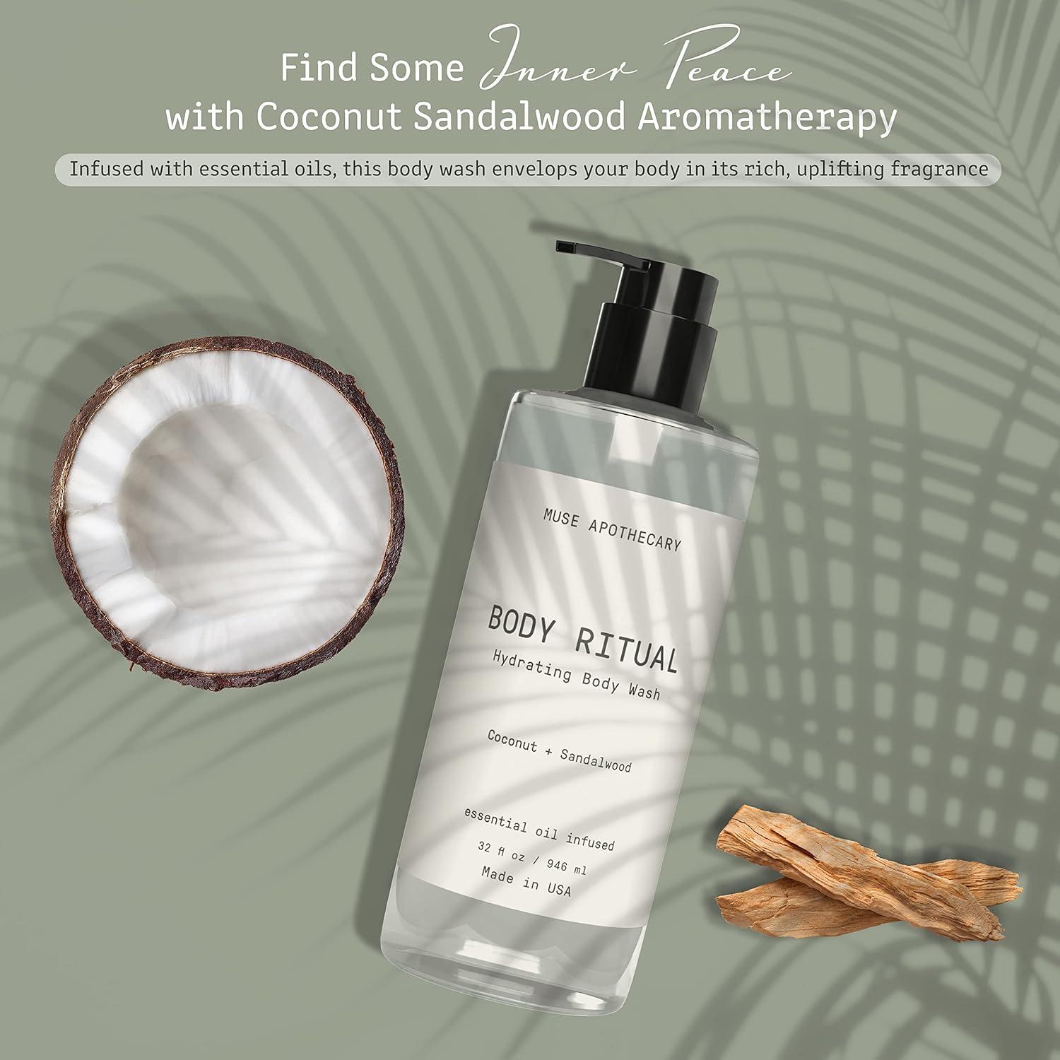 Gel de Ducha Hidratante Muse Apothecary 0.95L Coco y Sándalo