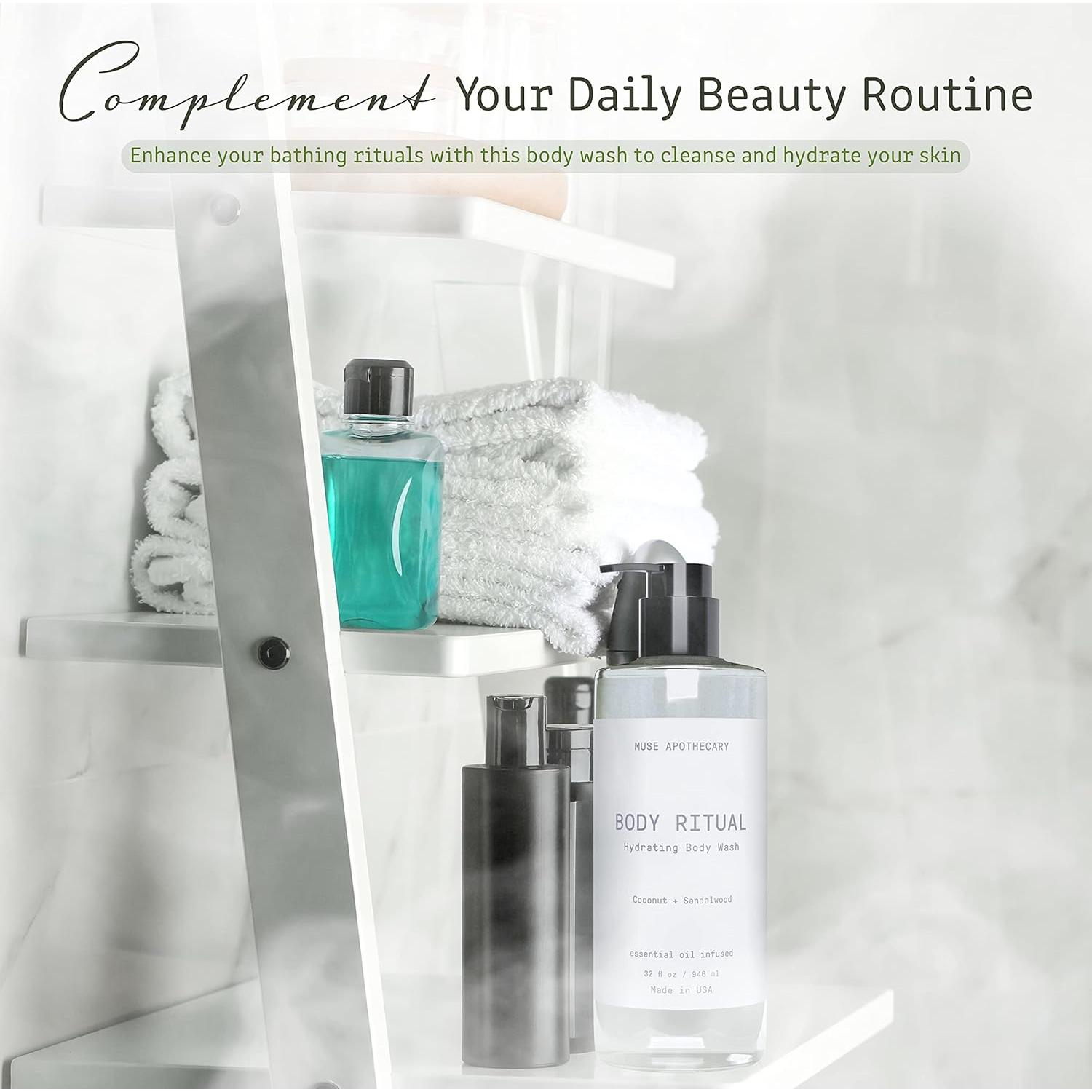 Gel de Ducha Hidratante Muse Apothecary 0.95L Coco y Sándalo