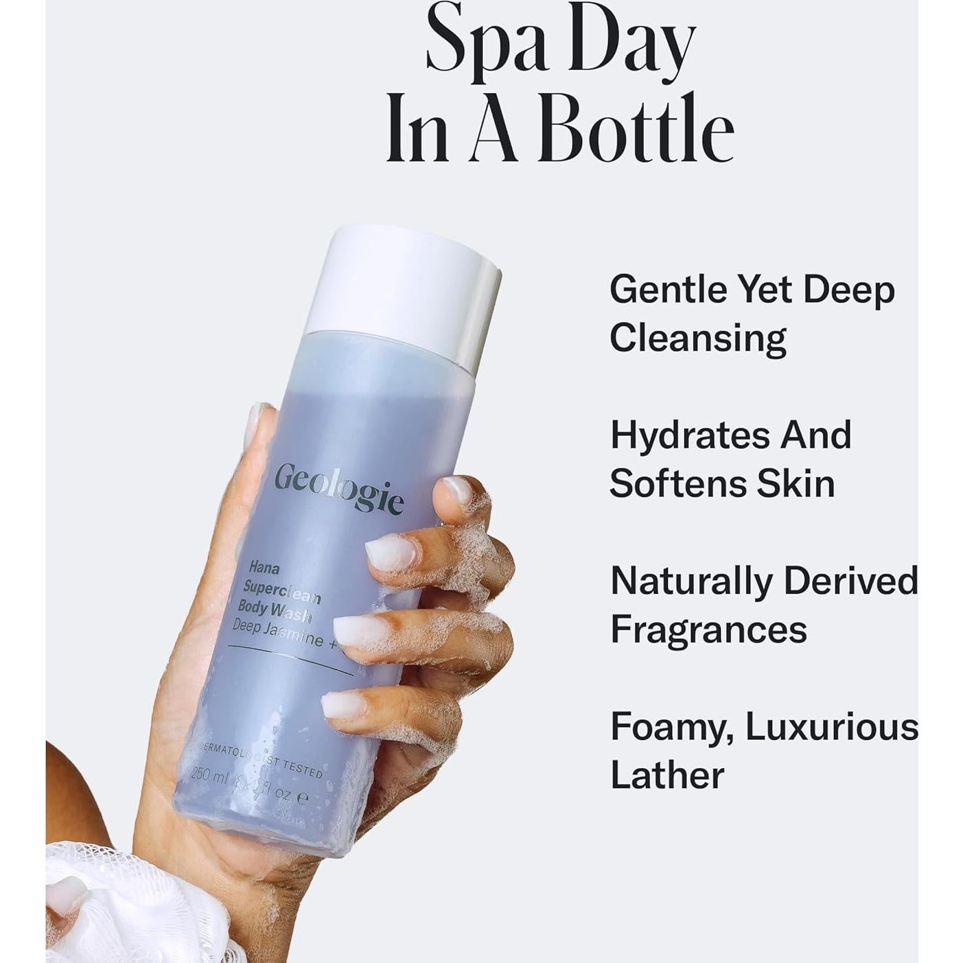 Gel de Ducha Geologie Hana 248 ml - Jazmín + Clavo Hidratante