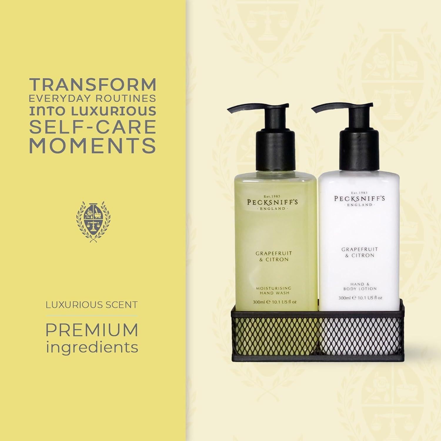 Juego de Caddy Jabón de Manos y Loción Pecksniff's 300ml