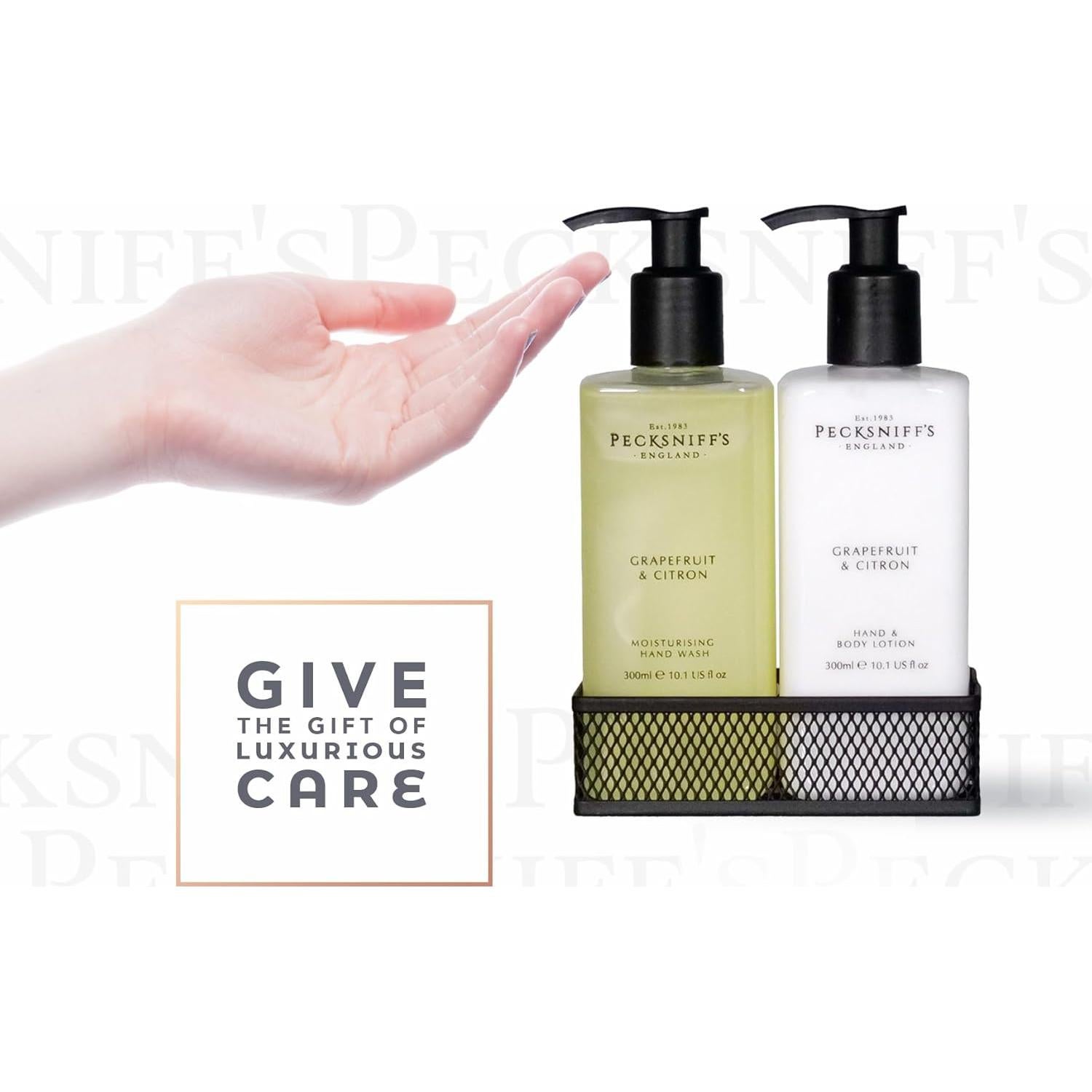 Juego de Caddy Jabón de Manos y Loción Pecksniff's 300ml