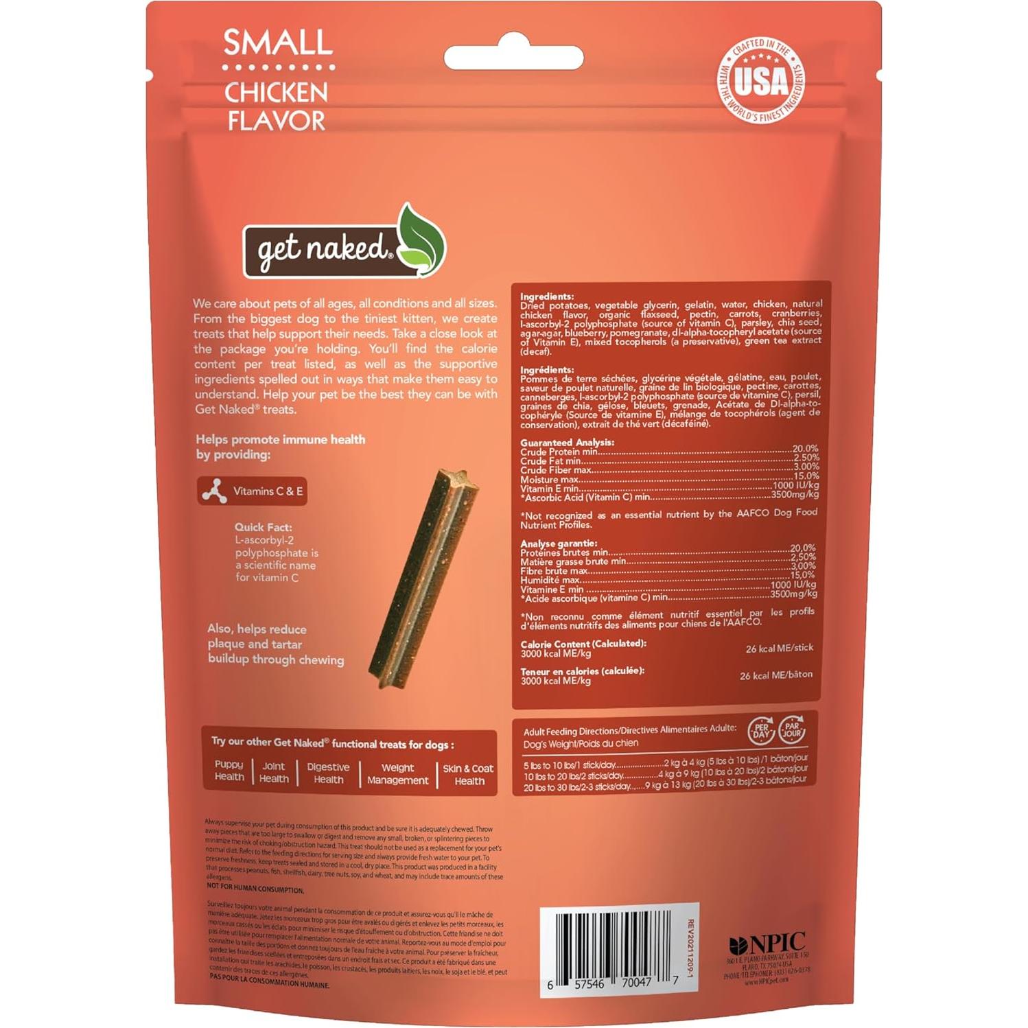 Palitos Masticables Dentales Get Naked 176g Super Antioxidante