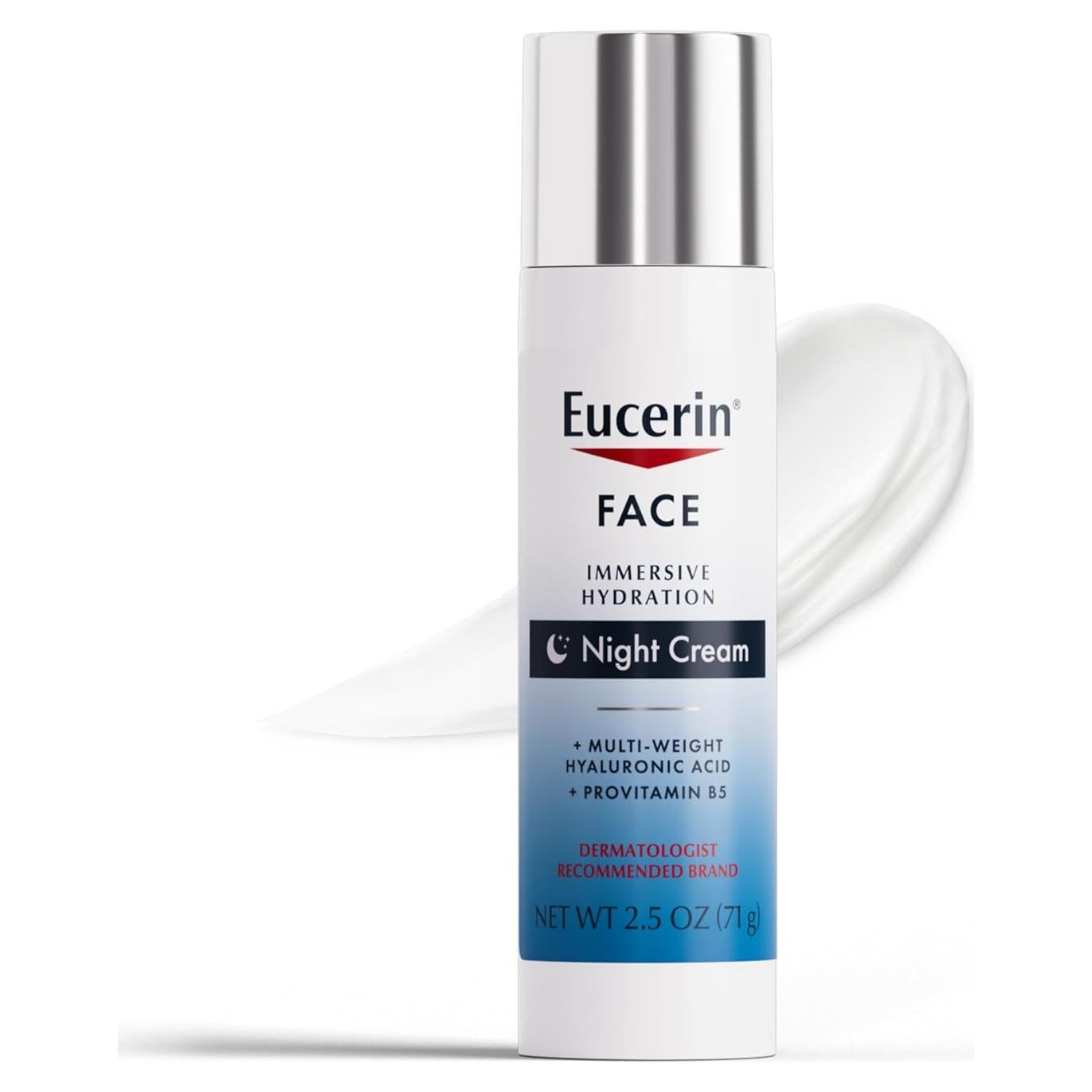 Crema de Noche Eucerin 70 g Hidratante Facial Ácido Hialurónico