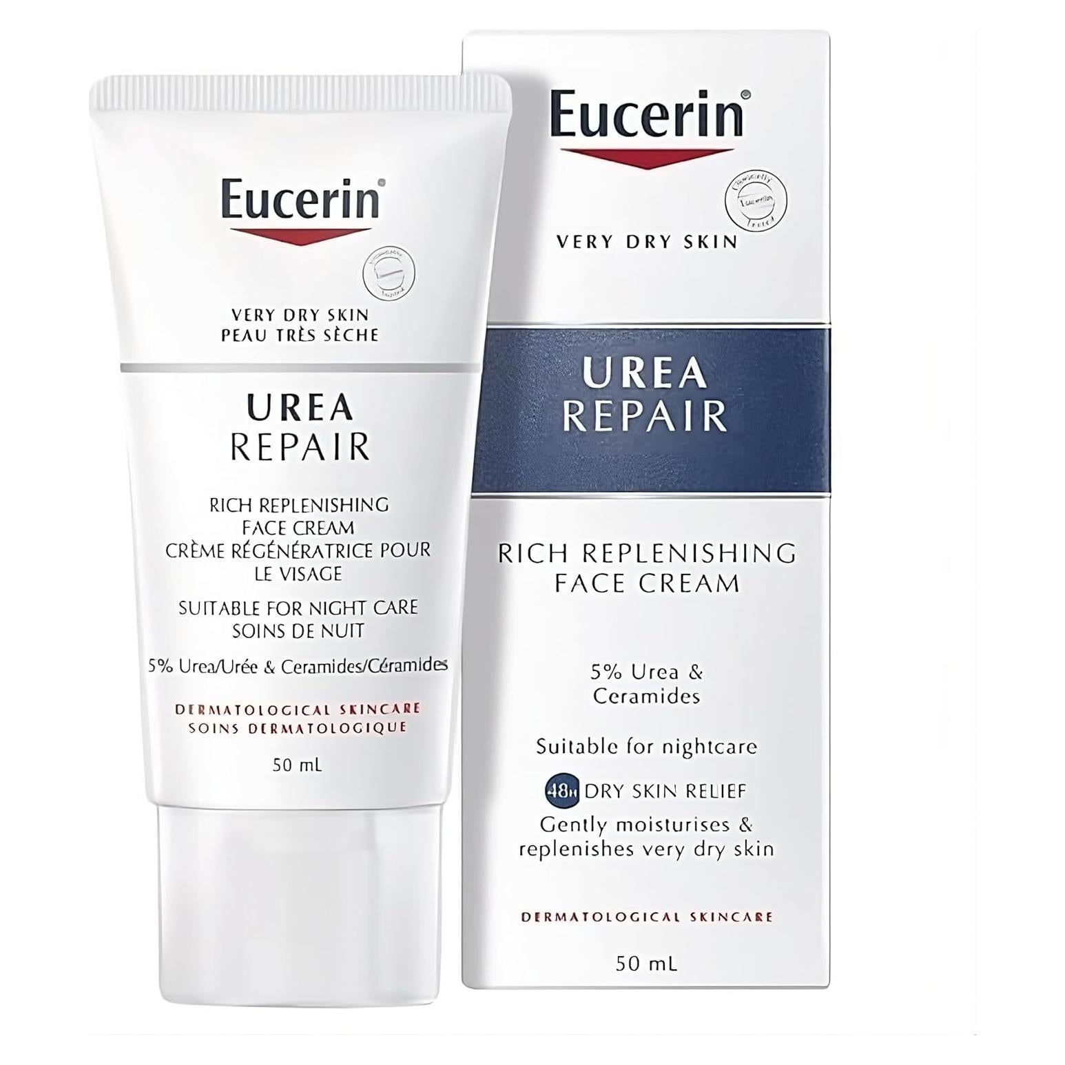 Crema Facial Eucerin Rehidratante 50ml con 5% Urea