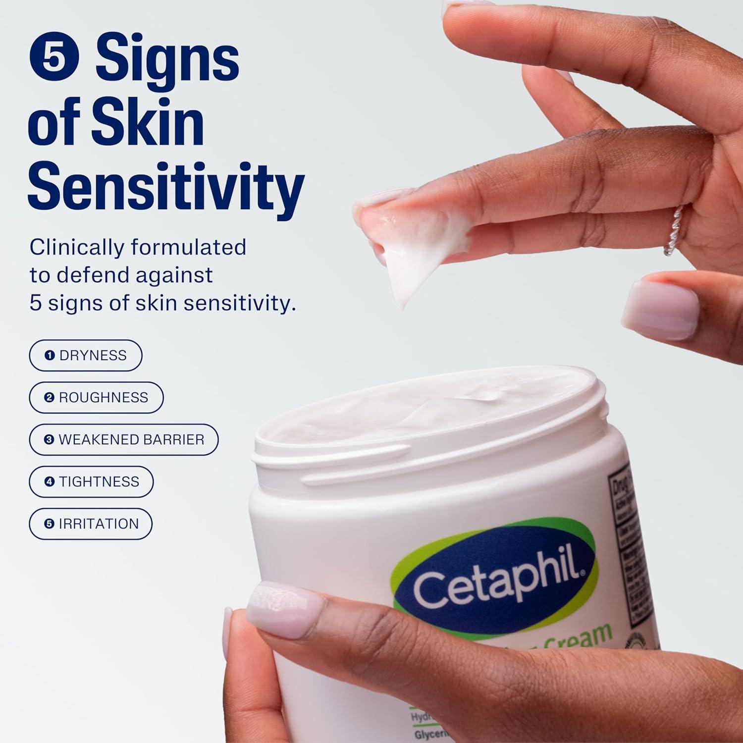 Crema Hidratante Cetaphil 2 Paquetes 16 oz para Piel Seca
