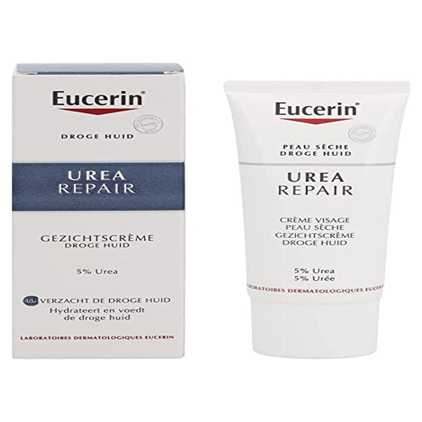 Crema Facial Eucerin Suavizante 5% Urea 50ml - Hidratante Piel Seca