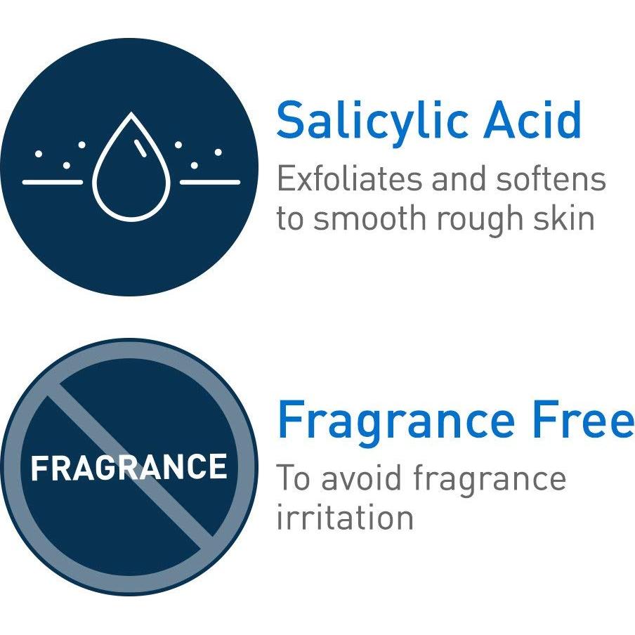 Crema Hidratante CeraVe 340g con Ácido Salicílico y Láctico