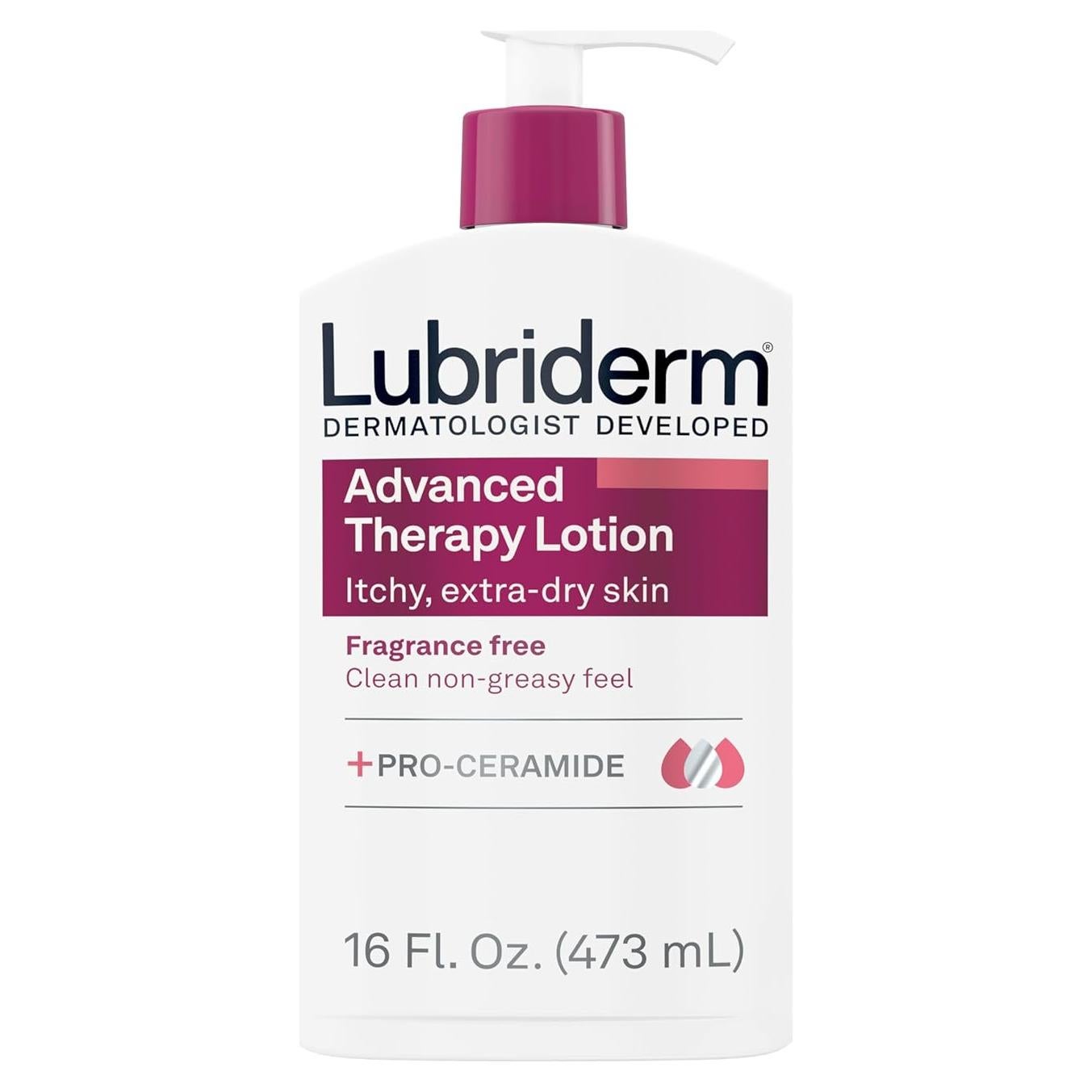 Lubriderm Loción Hidratante Sin Fragancia 473 ml - Piel Seca