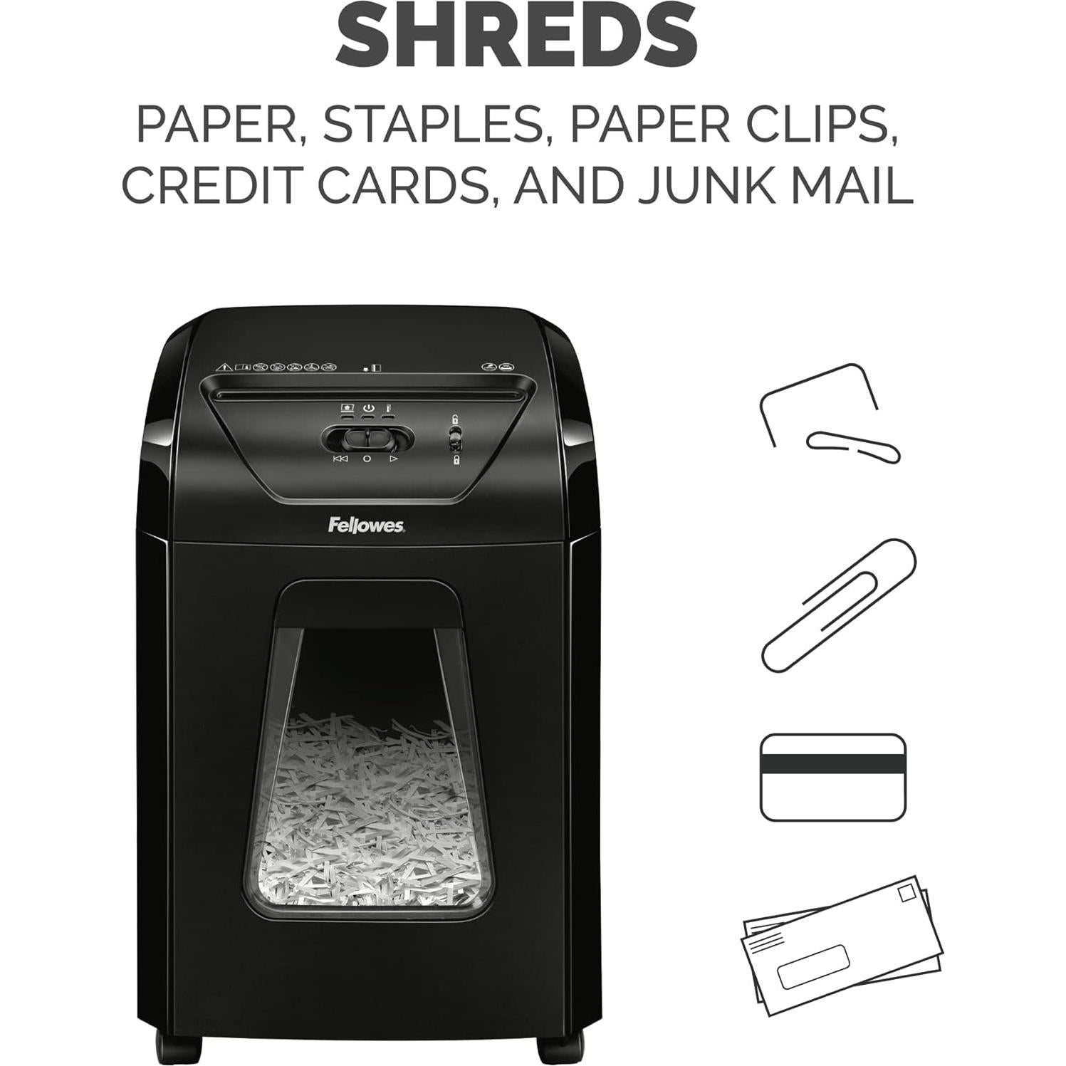 Destructora de papel Fellowes Powershred 12C corte cruzado 12 hojas