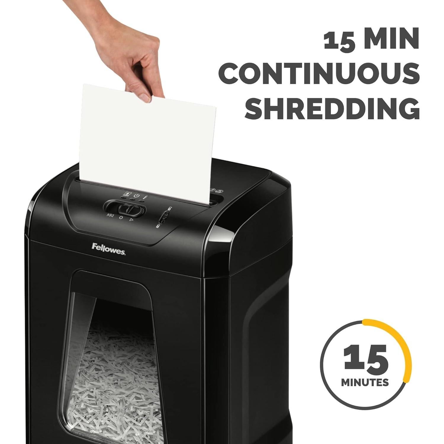 Destructora de papel Fellowes Powershred 12C corte cruzado 12 hojas