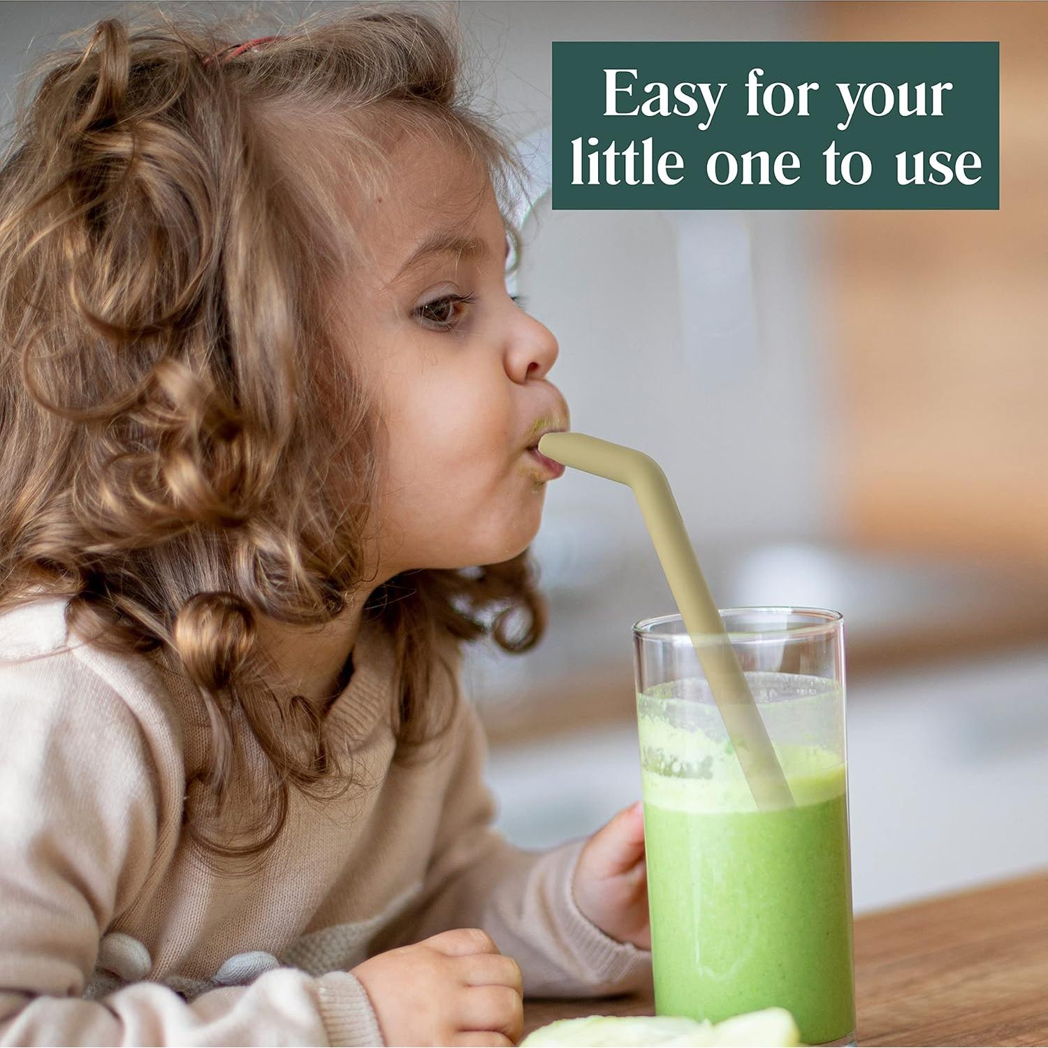 Popotes de Silicona Reutilizables Simka Rose - 6 Unidades 25.4 cm