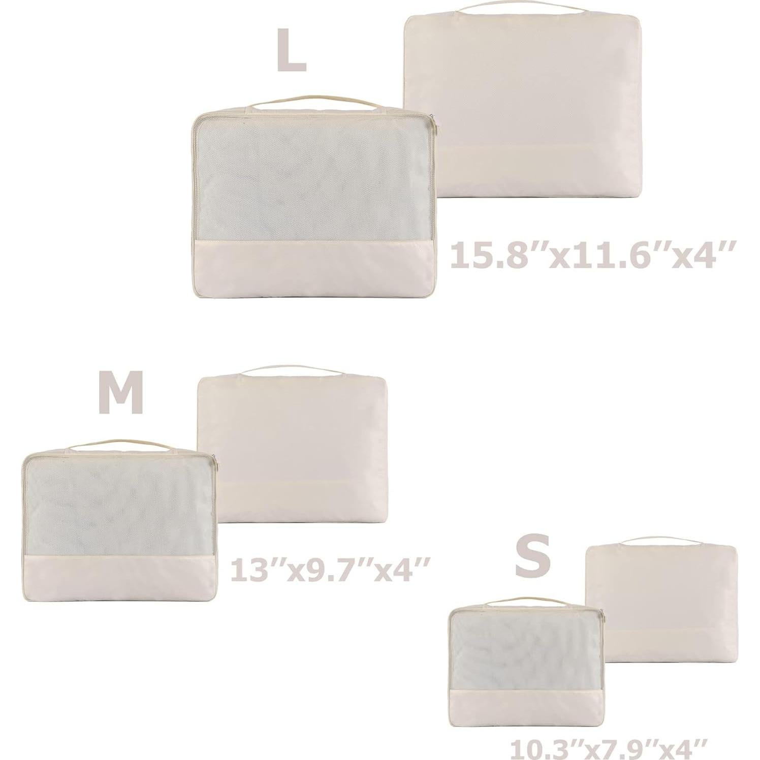 Cubos de Empaque DoubleTrip 6 Piezas Nylon Organizador Viaje