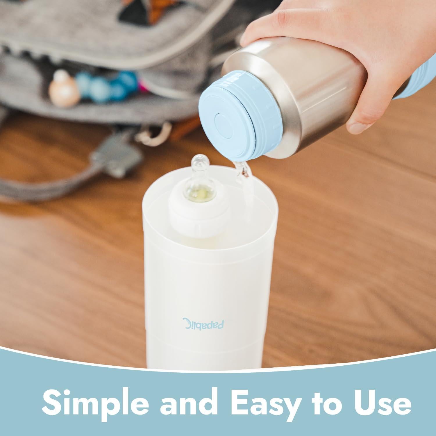 Calentador de Botellas de Bebé Portátil Papablic 355 ml