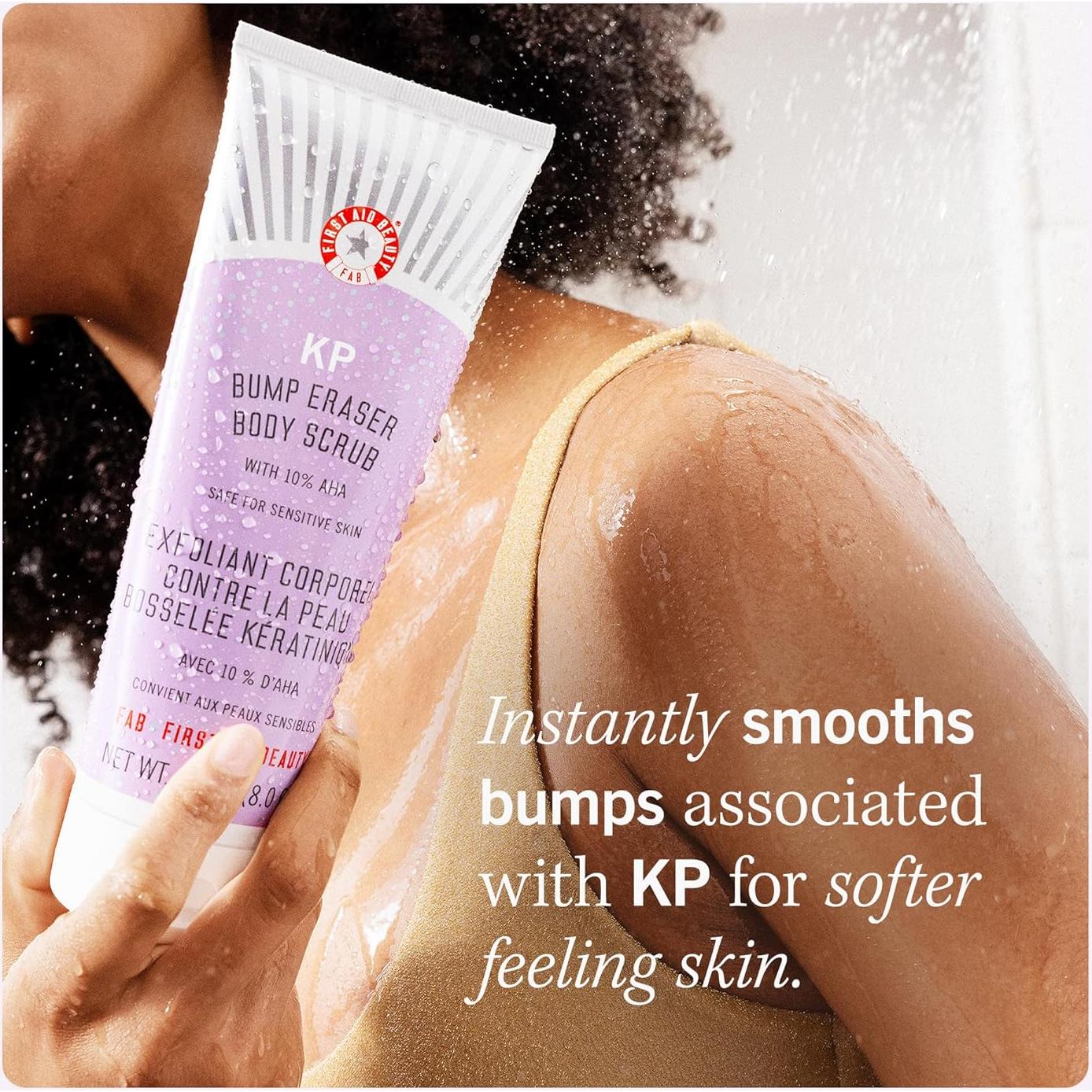 Exfoliante Corporal Jumbo First Aid Beauty 283g + Almohadillas 60 Ct