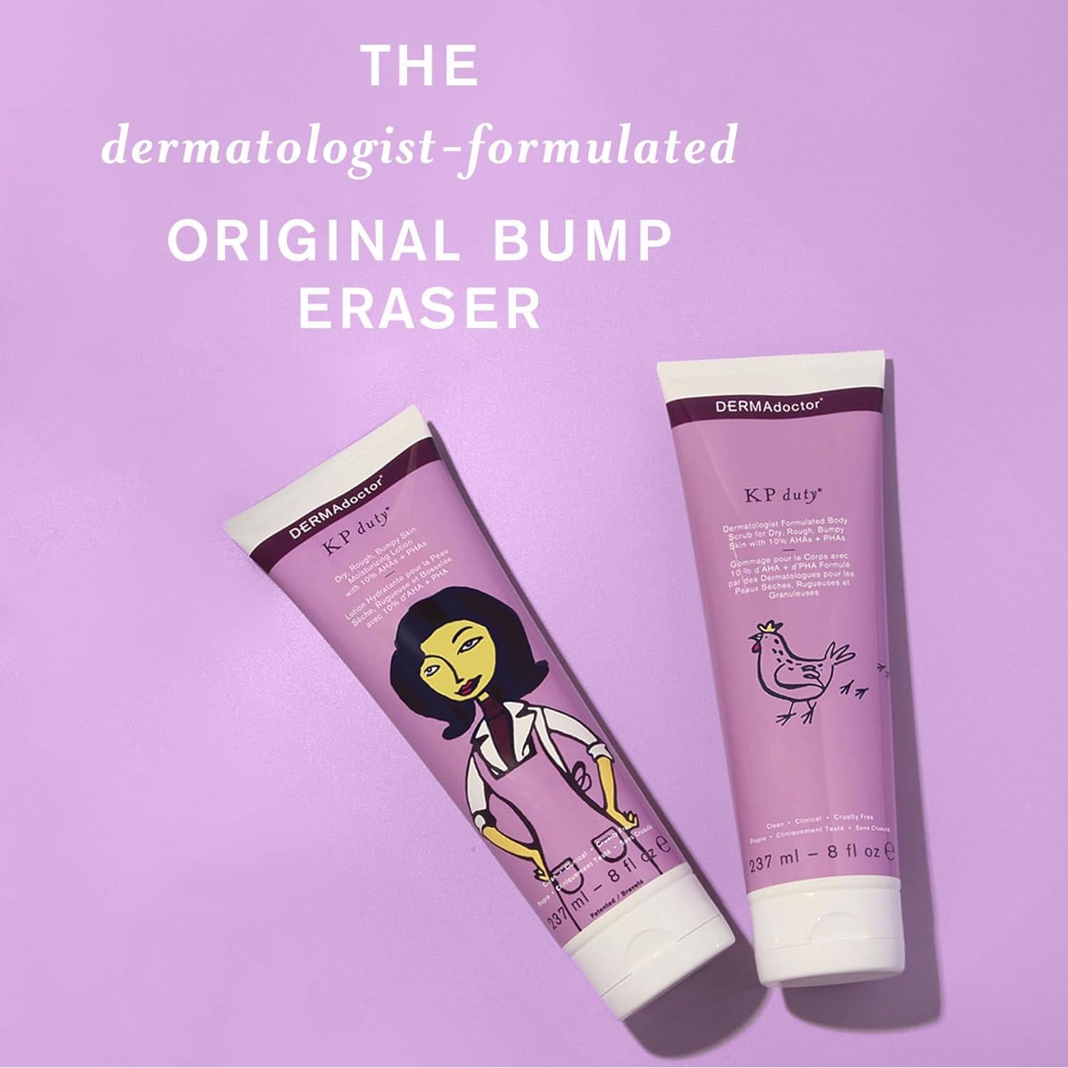 Kit Exfoliante y Loción Corporal DERMAdoctor KP Bump Eraser 10% AHAs