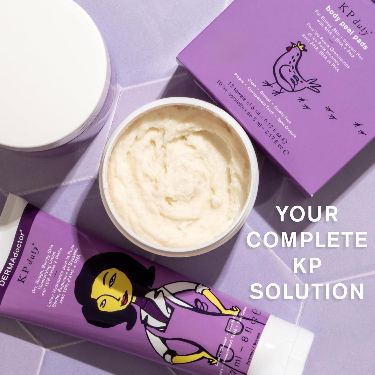 Kit Exfoliante y Loción Corporal DERMAdoctor KP Bump Eraser 10% AHAs