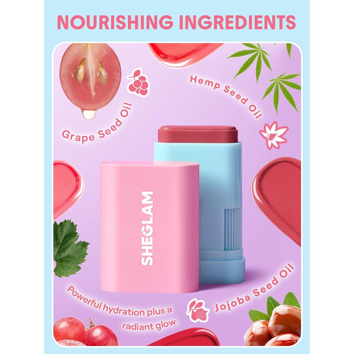 Barra de Rubor en Crema SHEGLAM Brisk Babe Hidratante 69g