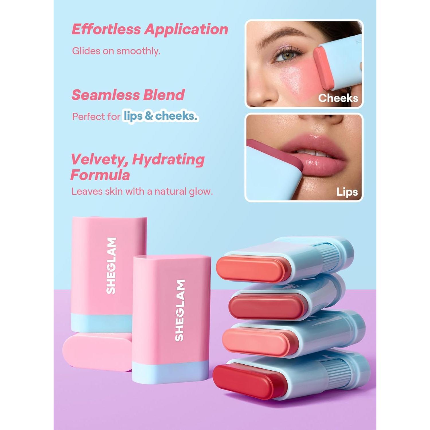Barra de Rubor en Crema SHEGLAM Brisk Babe Hidratante 69g