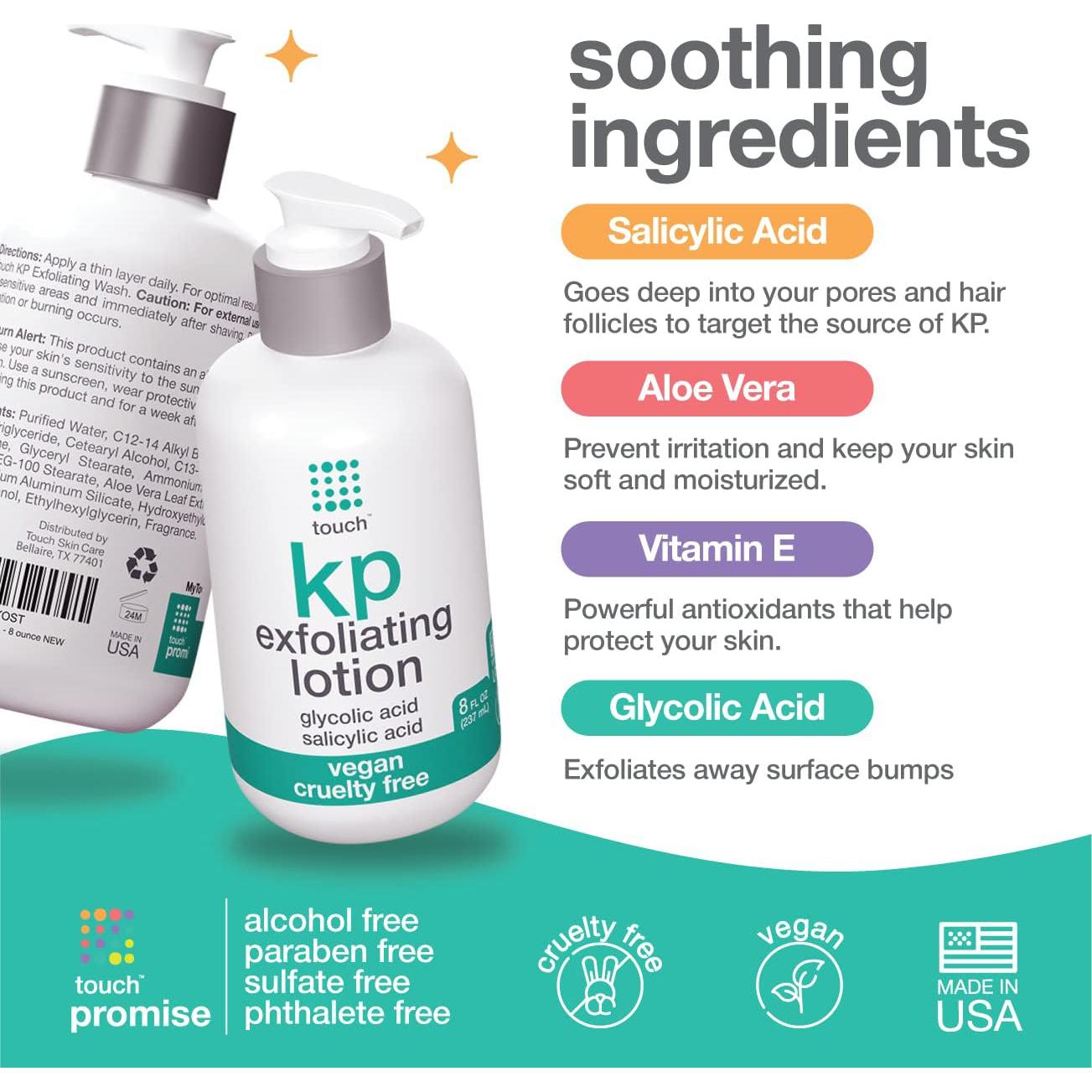 Loción Exfoliante Ácido Glicólico Touch 236.6 ML para Piel Rugosa