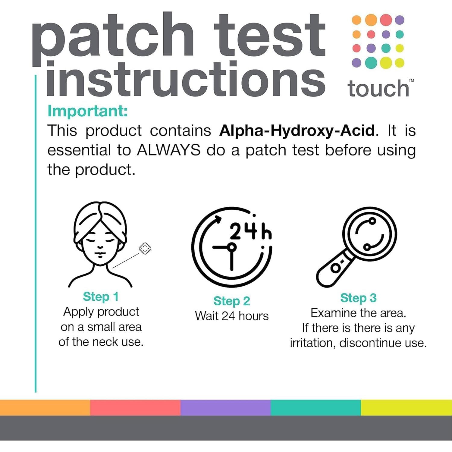 Loción Exfoliante Ácido Glicólico Touch 236.6 ML para Piel Rugosa