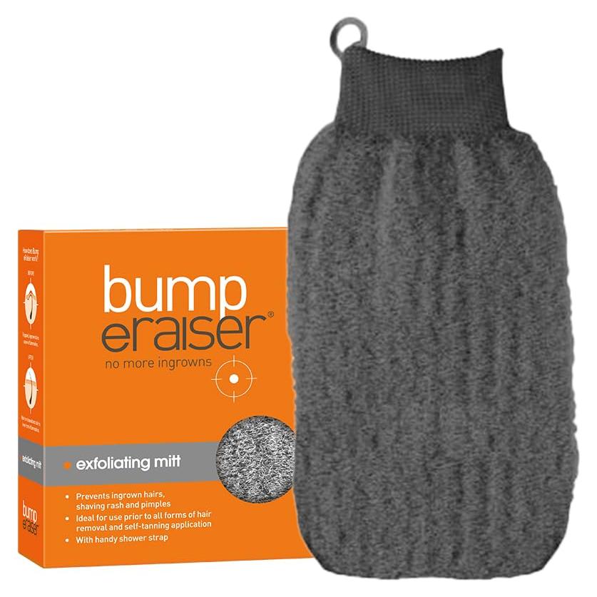 Mitón Exfoliante Bump eRaiser para Vellos Encarnados 12x8cm