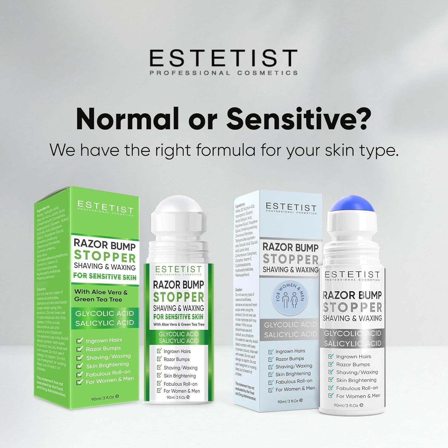 Detenedor de Bultos de Afeitar Estetist Roll-On 85g Aloe Vera