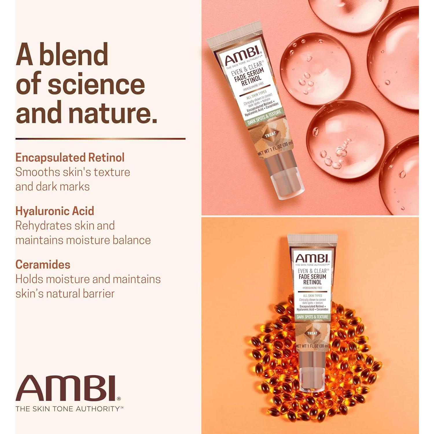 Suero Corrector de Manchas Oscuras Ambi Even & Clear 29.57 ml