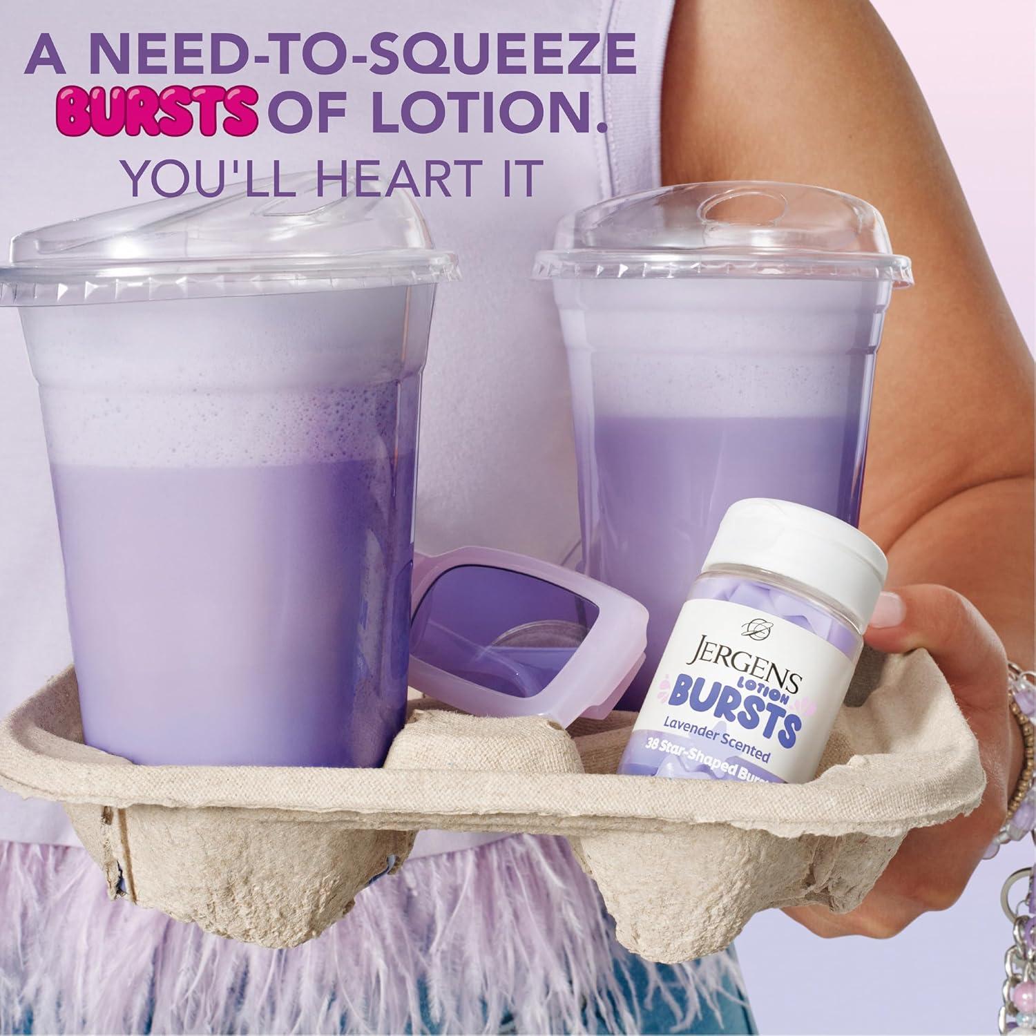 Jergens Estallidos de Loción Hidratante Lavanda 38 Unidades