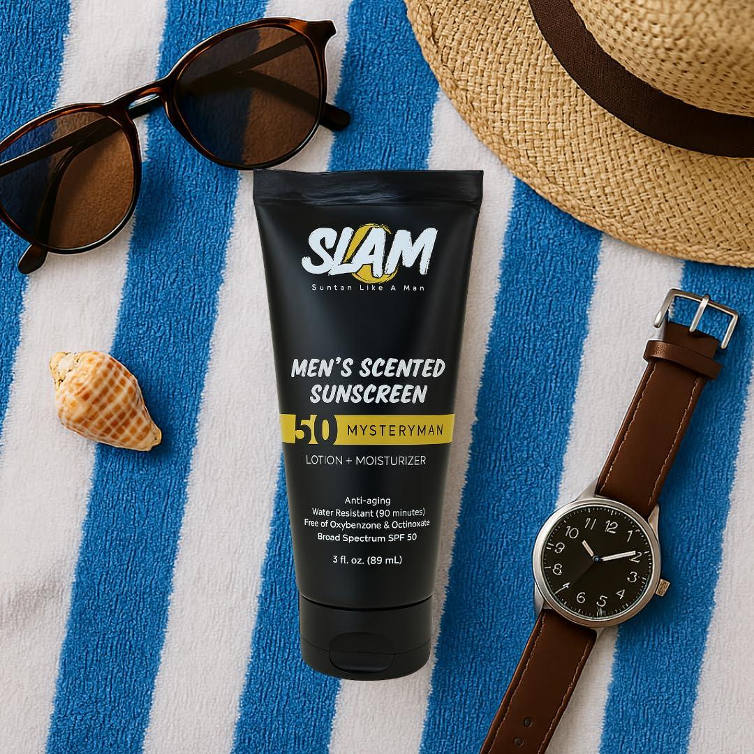 Protector Solar SLAM MysteryMan SPF 50 Hidratante 88.7 ml