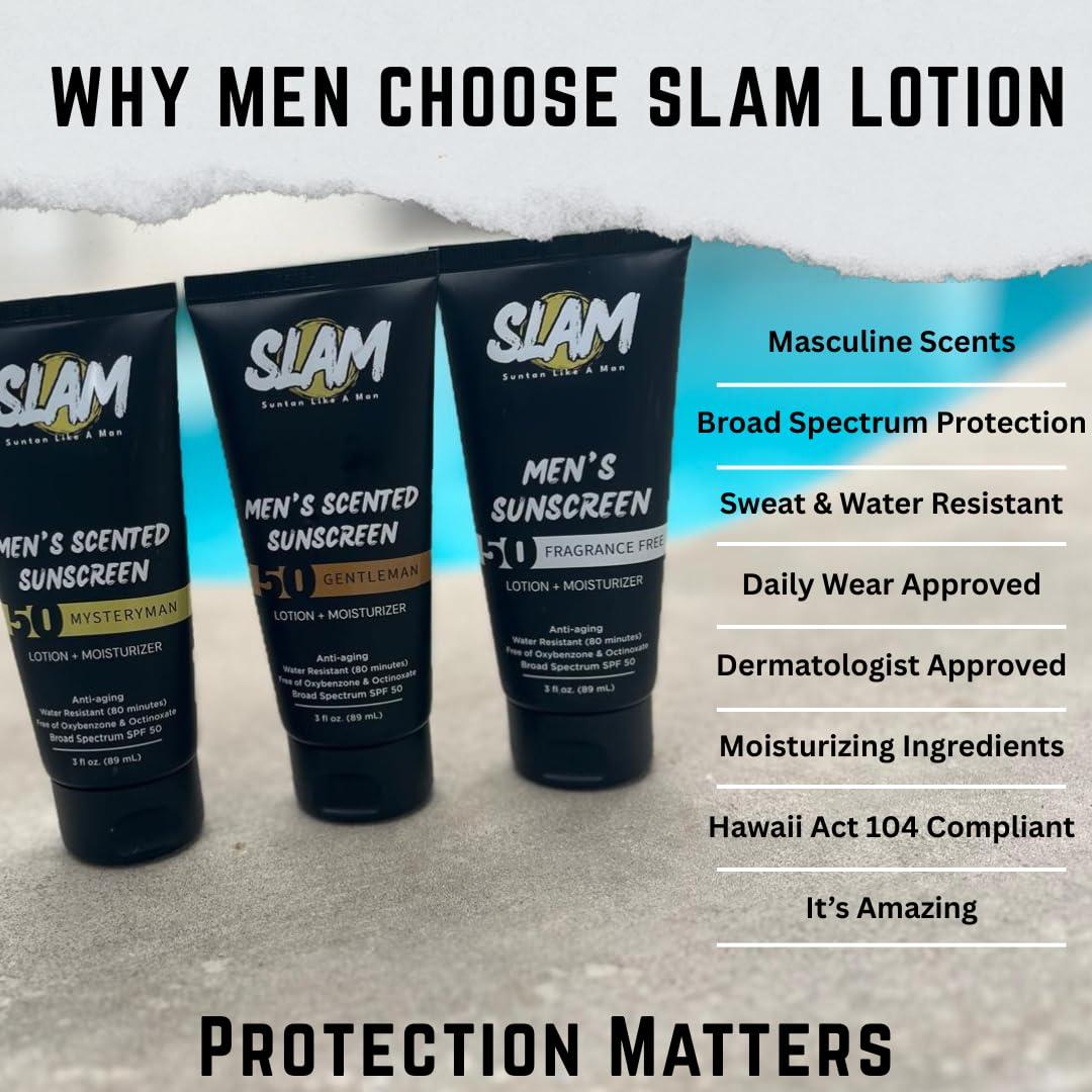 Protector Solar SLAM MysteryMan SPF 50 Hidratante 88.7 ml
