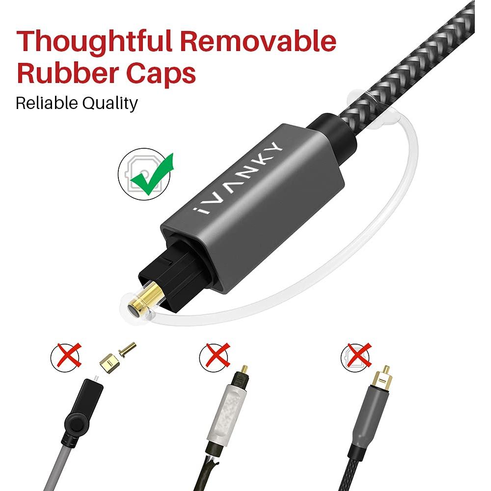 Cable de Audio Óptico iVANKY 3m Digital Toslink para TV