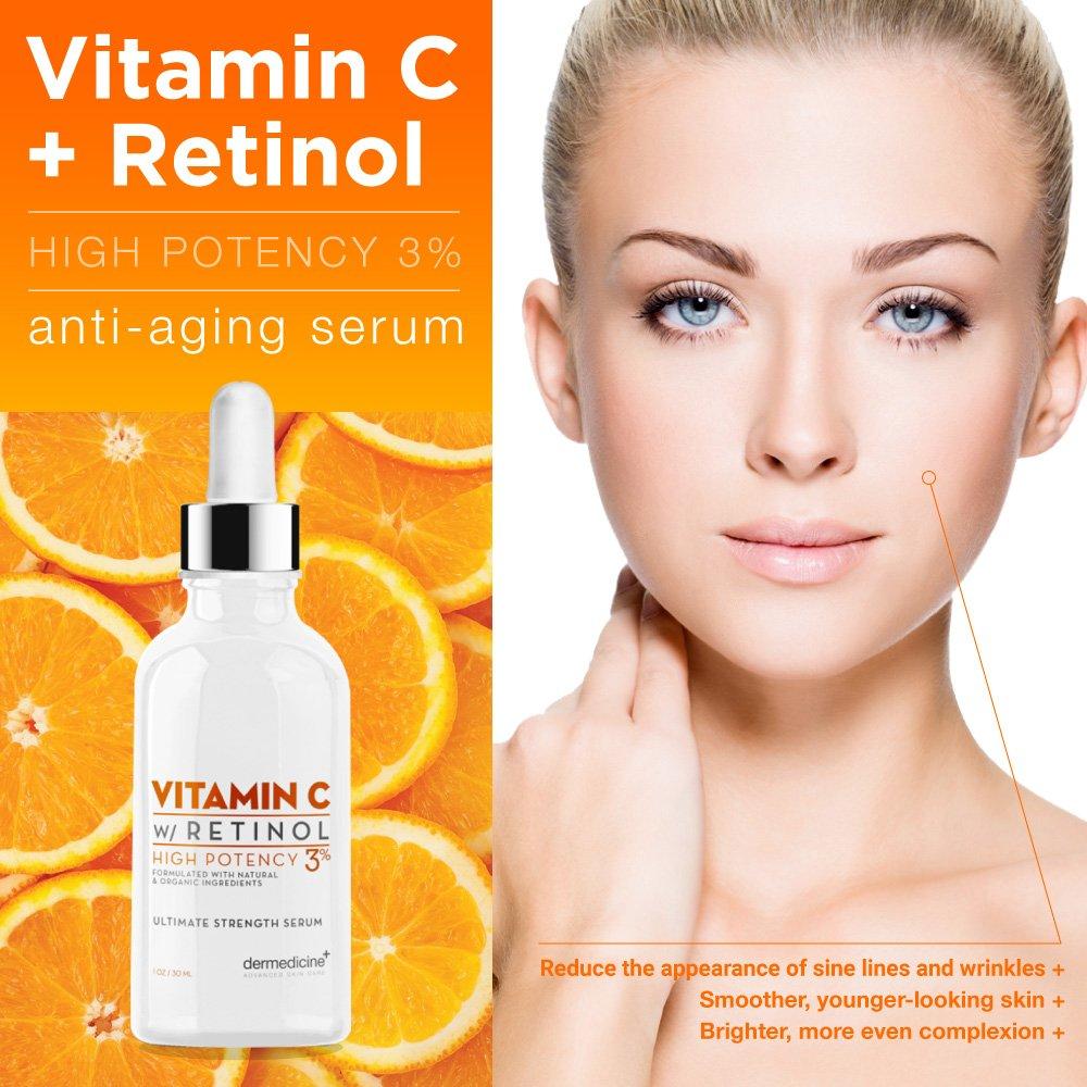 Suero Antienvejecimiento Dermedicine con Retinol y Vitamina C 30ml