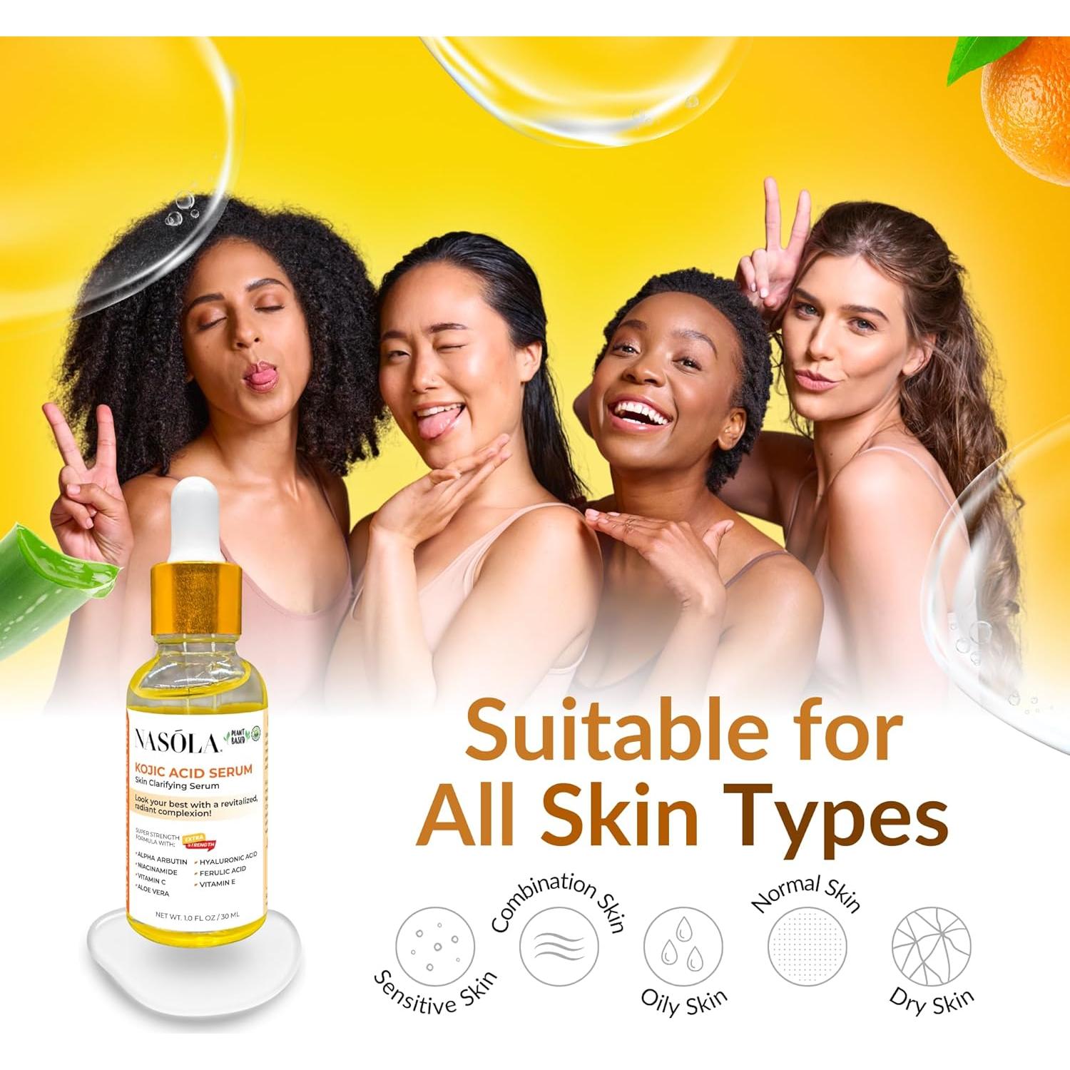 Suero Aclarador de Piel Nasola con Ácido Kójico 91g