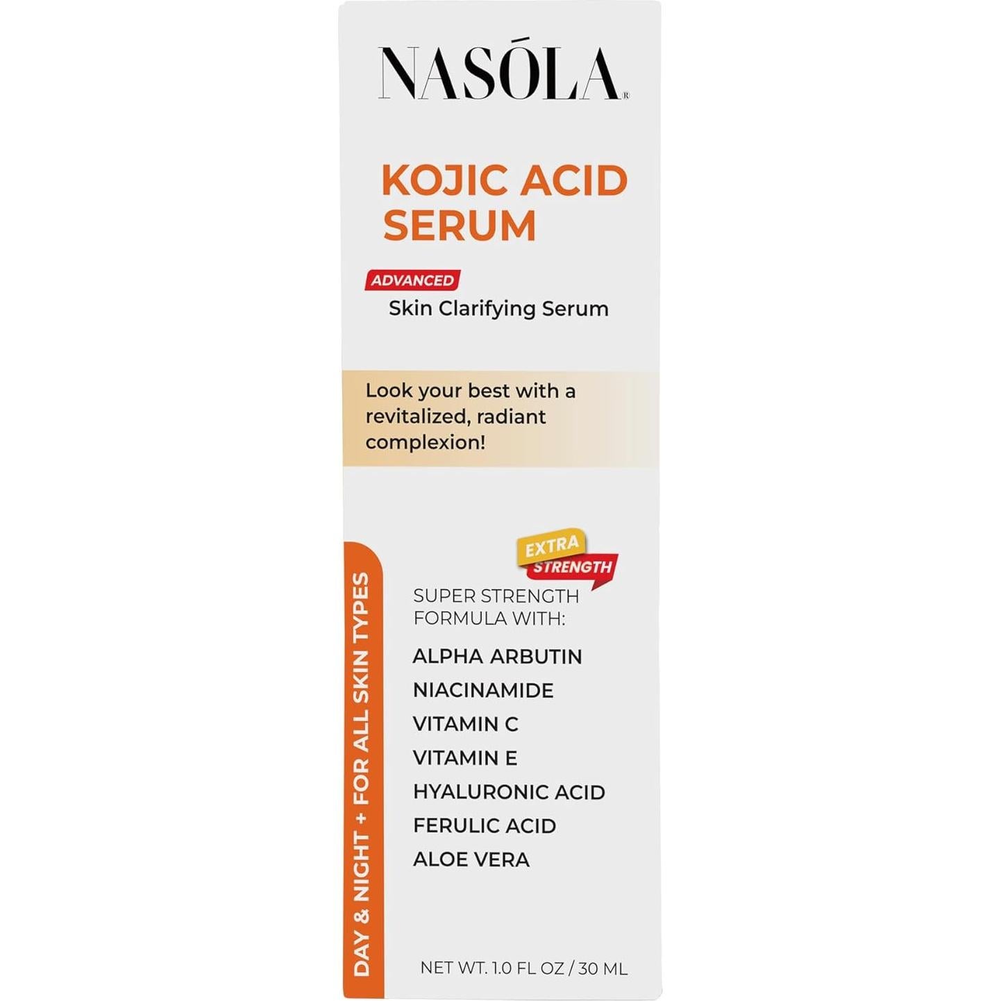 Suero Aclarador de Piel Nasola con Ácido Kójico 91g