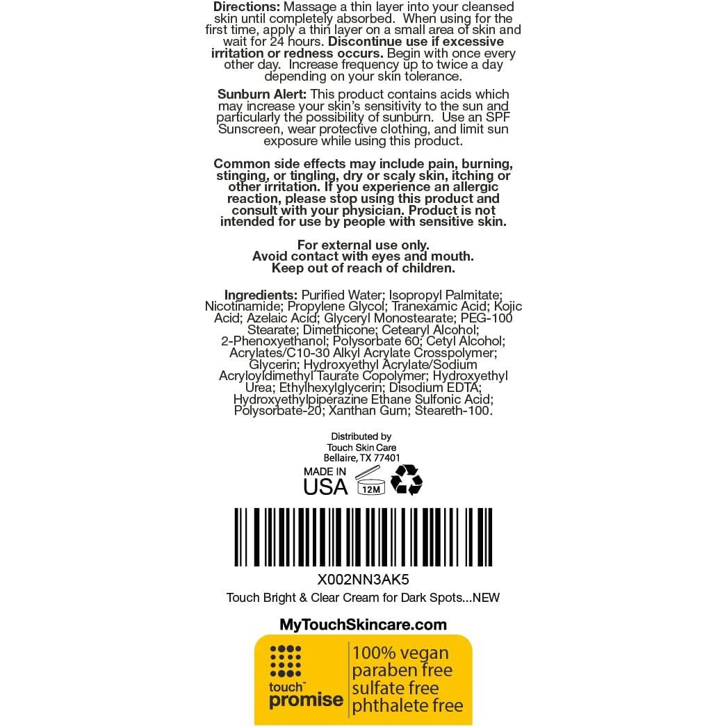 Crema Facial Iluminadora Touch con Niacinamida 56.7 g