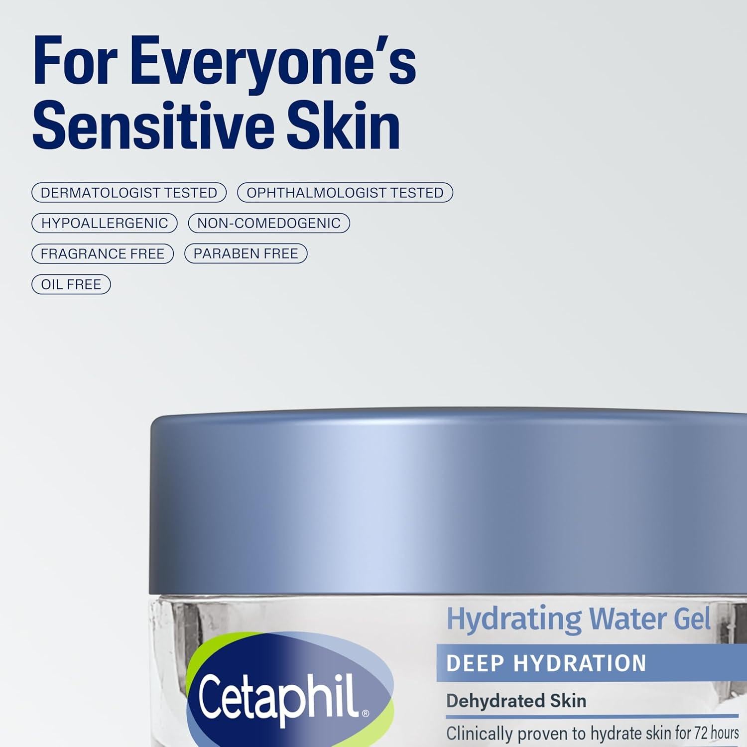 Cetaphil Gel Hidratante Facial 72h Ácido Hialurónico 172g