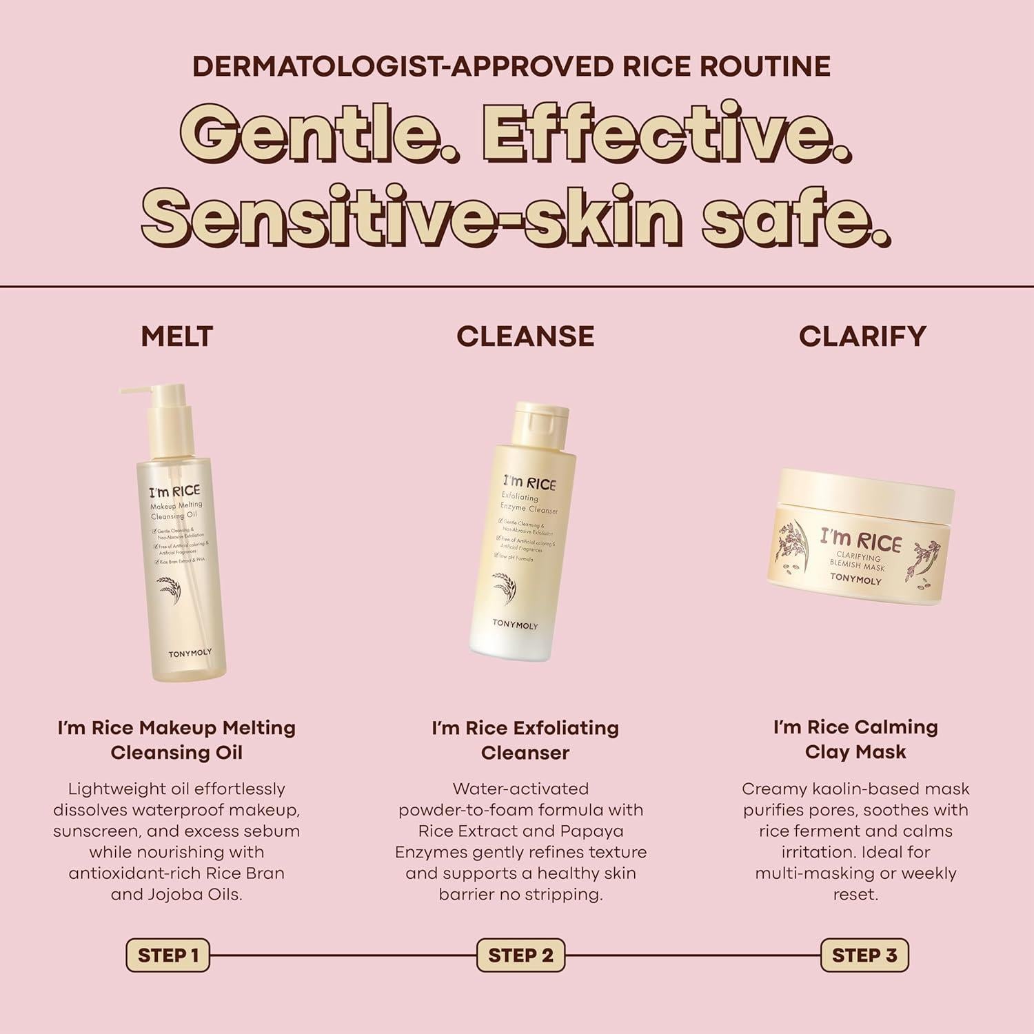 Aceite Limpiador Desmaquillante TONYMOLY Estoy Arroz 215ml