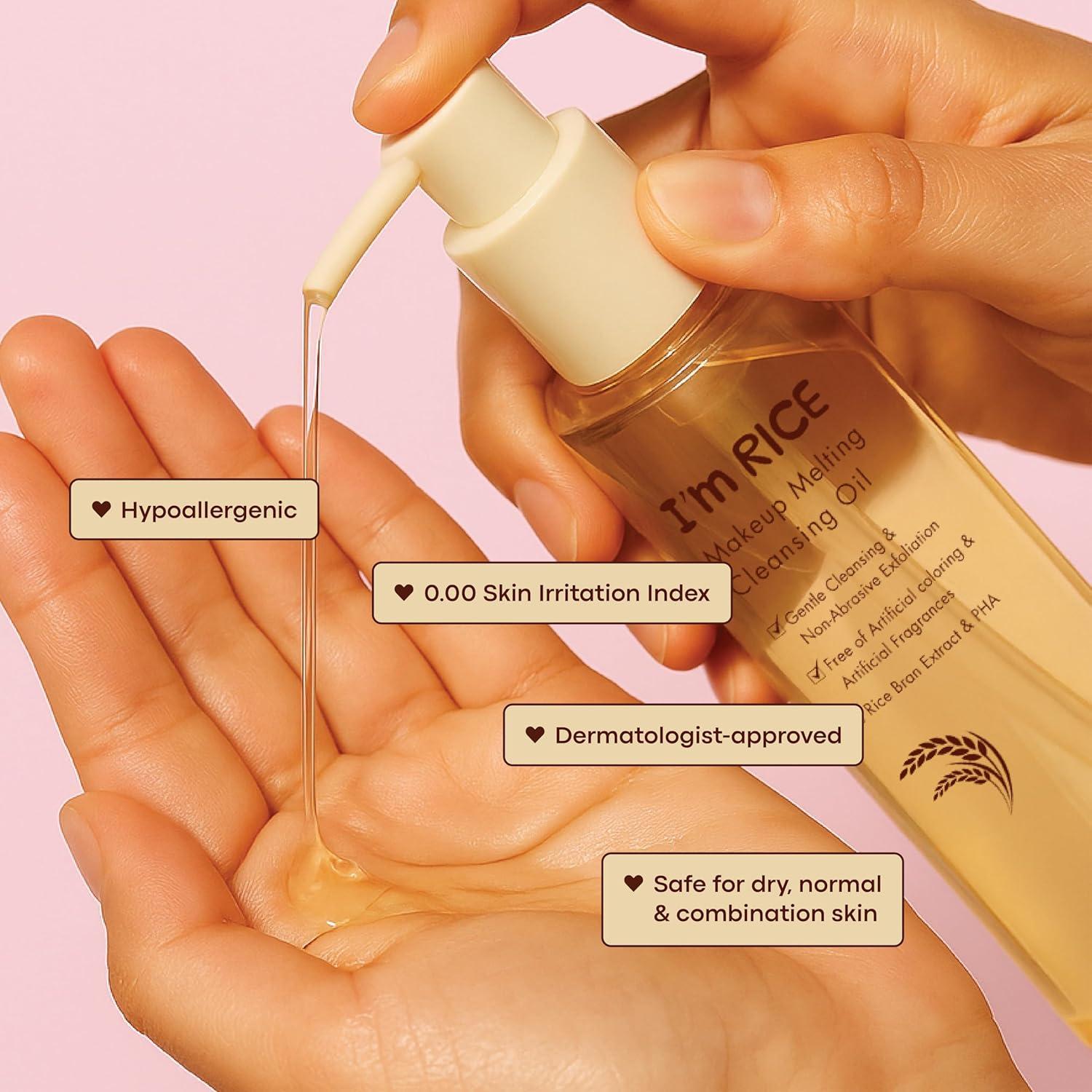 Aceite Limpiador Desmaquillante TONYMOLY Estoy Arroz 215ml