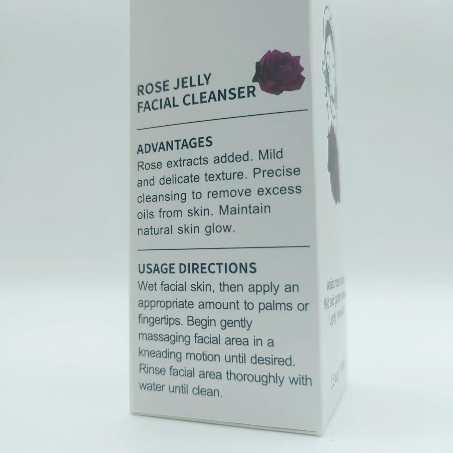 Limpiador Facial de Gel de Rosa Kosmetika 50g Hidratante