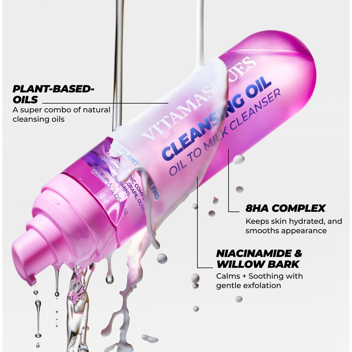 Set de Doble Limpieza Vitamasques - Gel Espumoso y Aceite a Leche