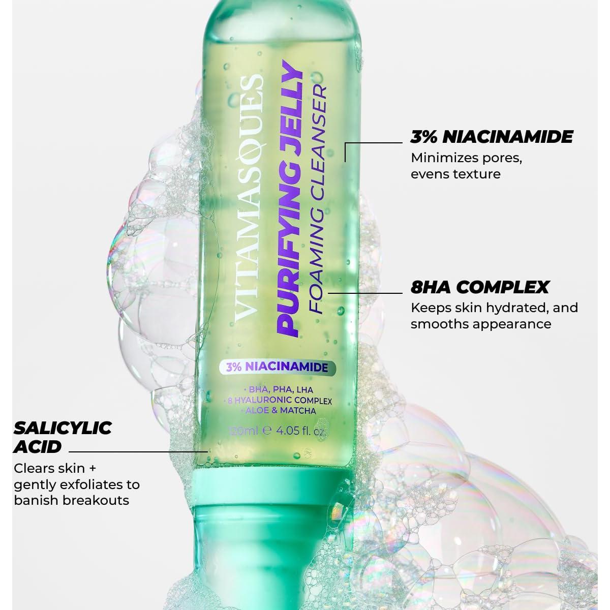 Set de Doble Limpieza Vitamasques - Gel Espumoso y Aceite a Leche