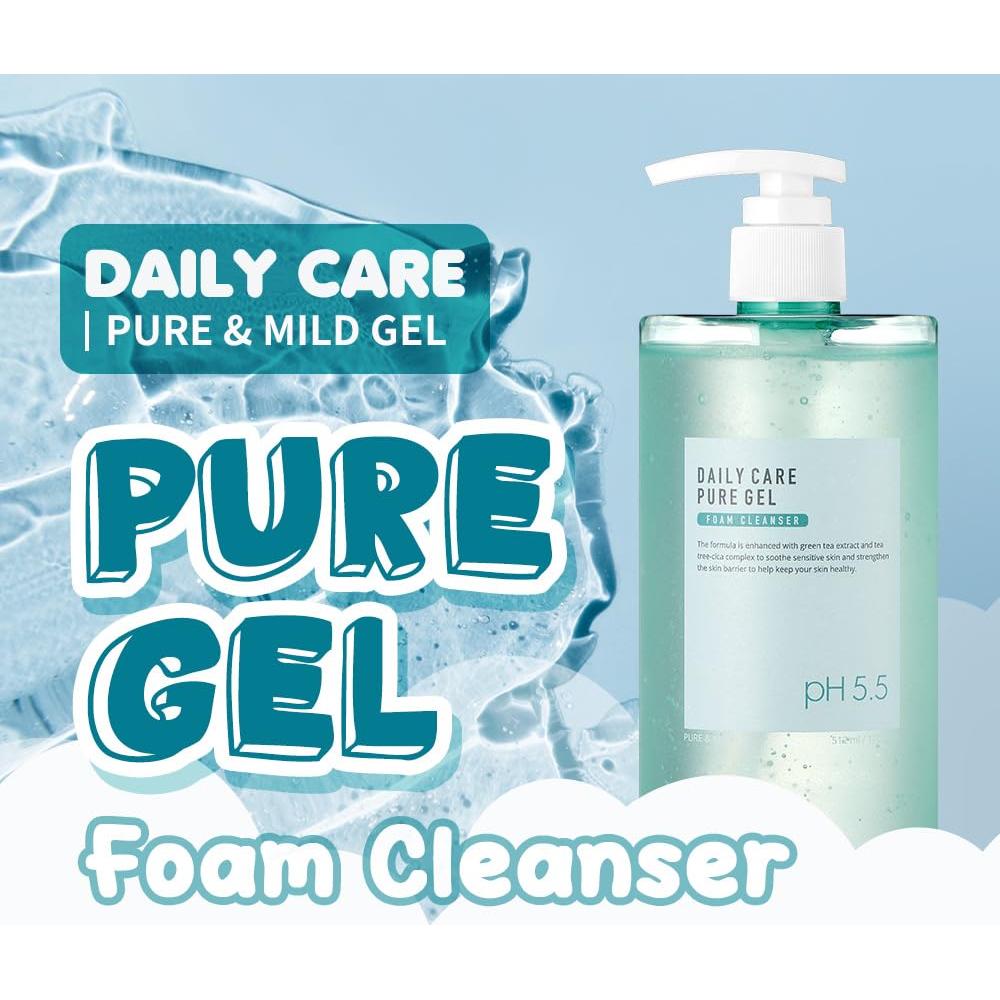 Gel Espuma Limpiadora EUNYUL 511 ml pH 5.5 para Lavado Facial