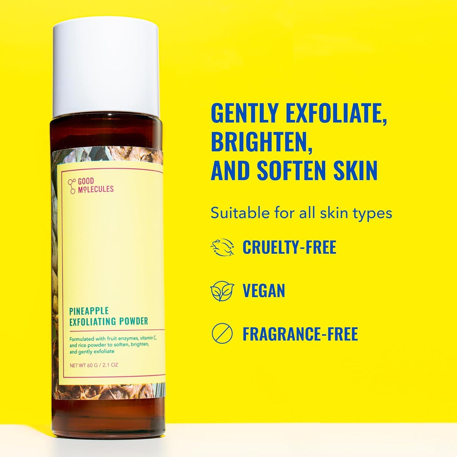 Polvo Exfoliante Facial Good Molecules Piña 60g - Suave y Natural