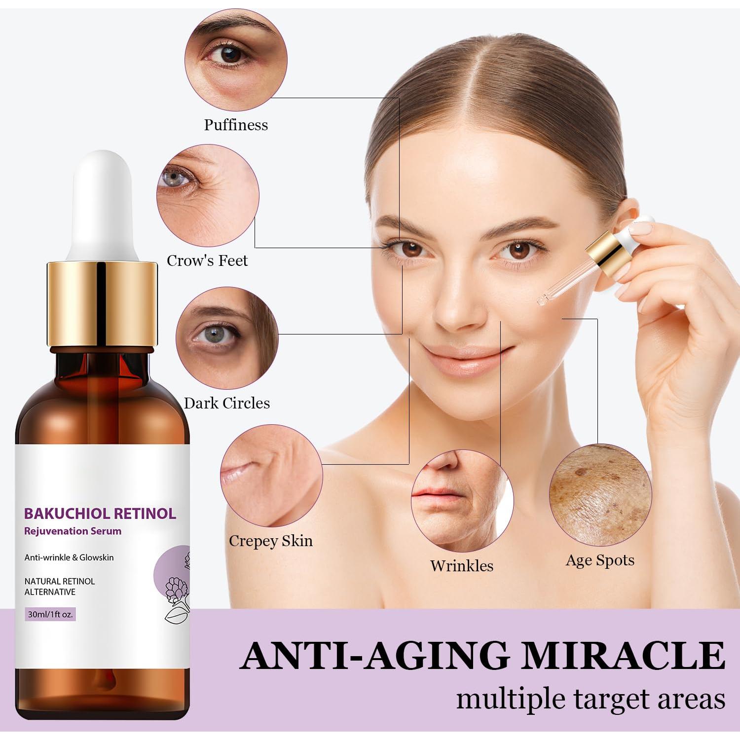 Suero Facial Bakuchiol Retinol Iaolose 100g - Antiarrugas