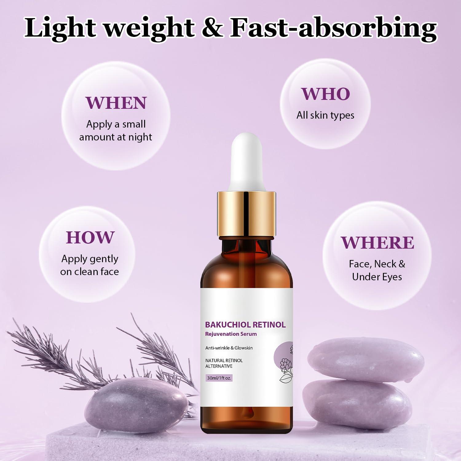 Suero Facial Bakuchiol Retinol Iaolose 100g - Antiarrugas