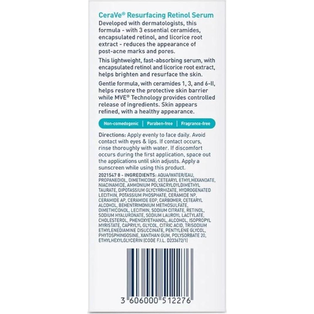 Suero de Retinol Cerave Resurfacing 2 Pack 28 g