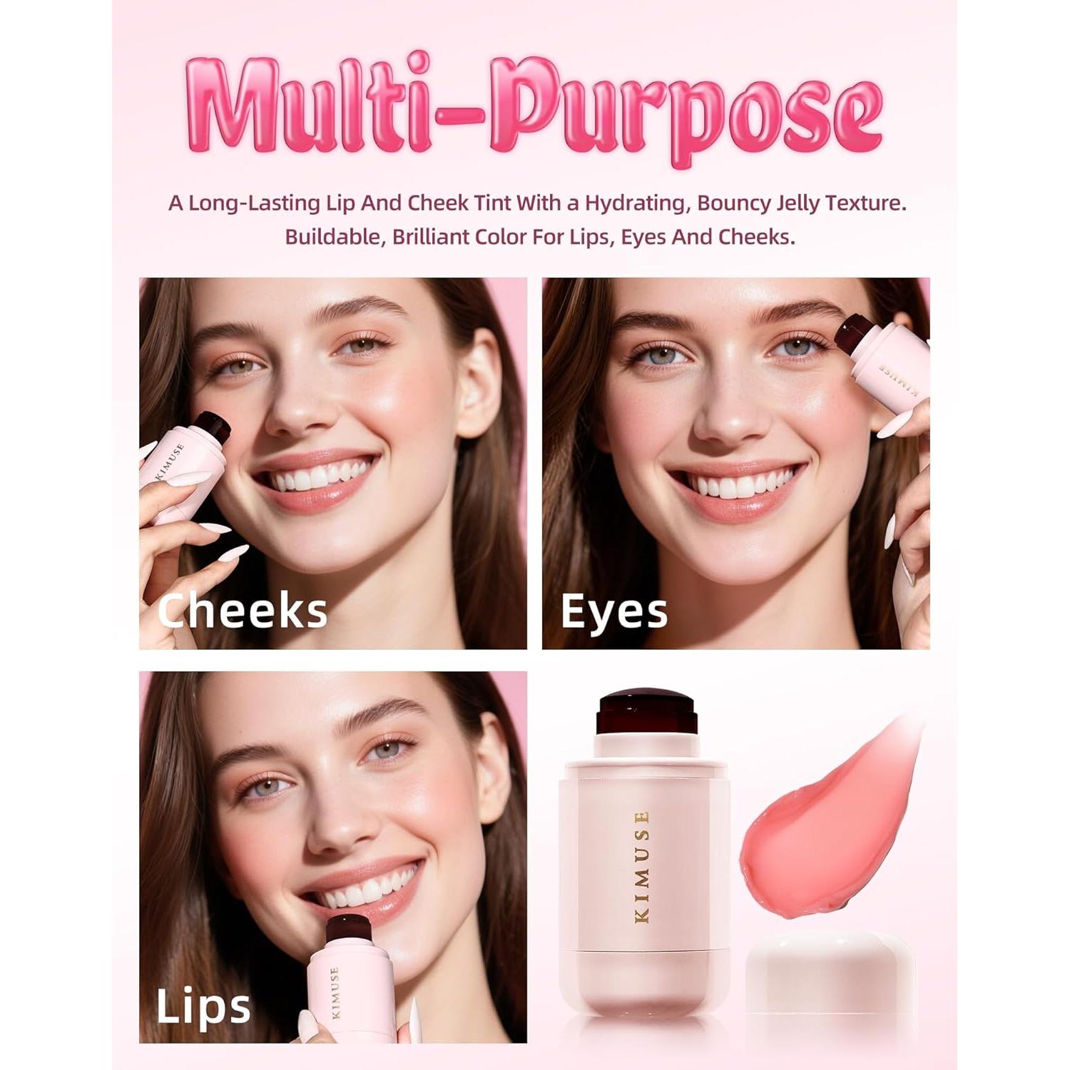 Tinte Jelly KIMUSE para Mejillas y Labios 10.7g - Gardenia Nude