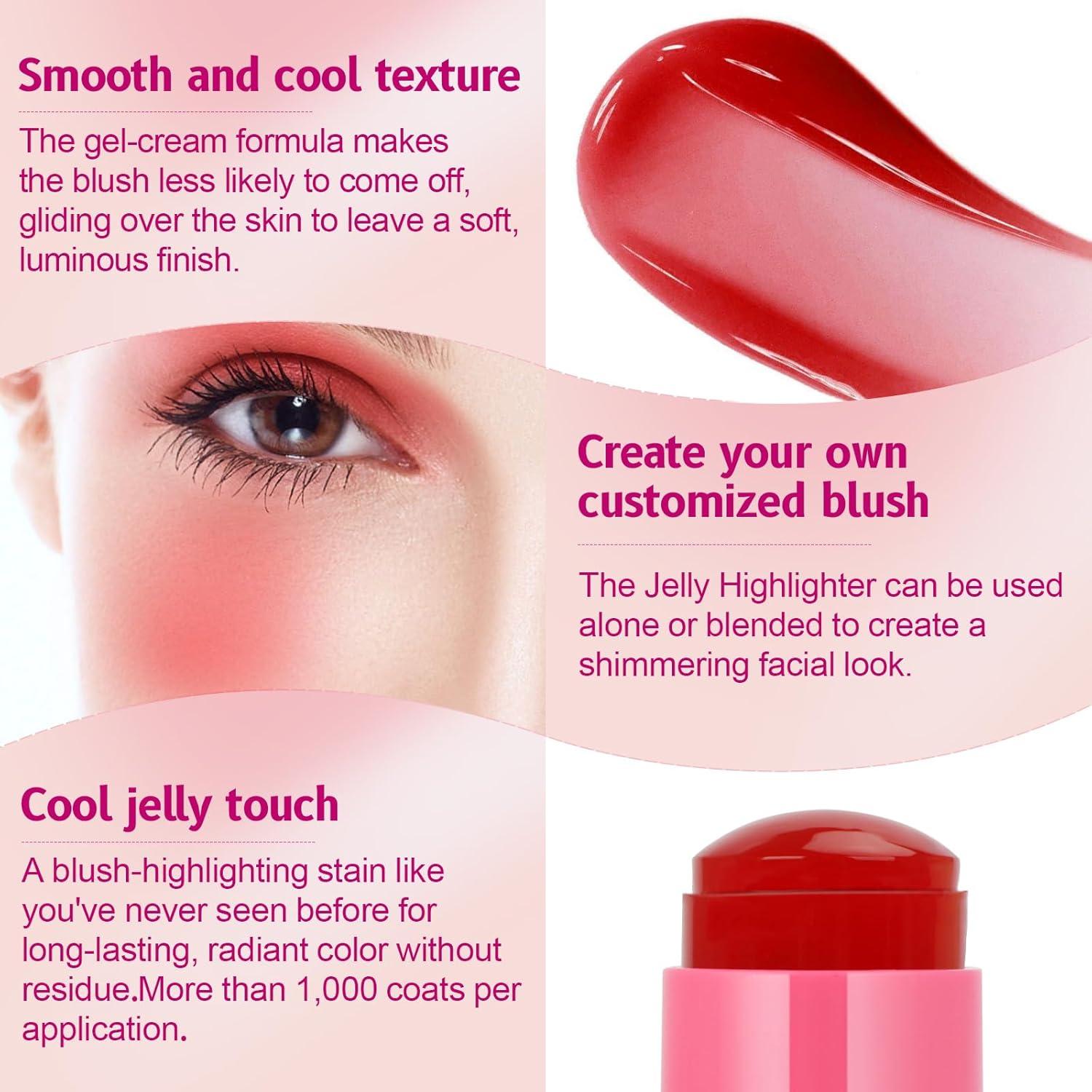 Tinte Jelly Multiusos Lingyun 5.9ml Rosa Claro + Naranja