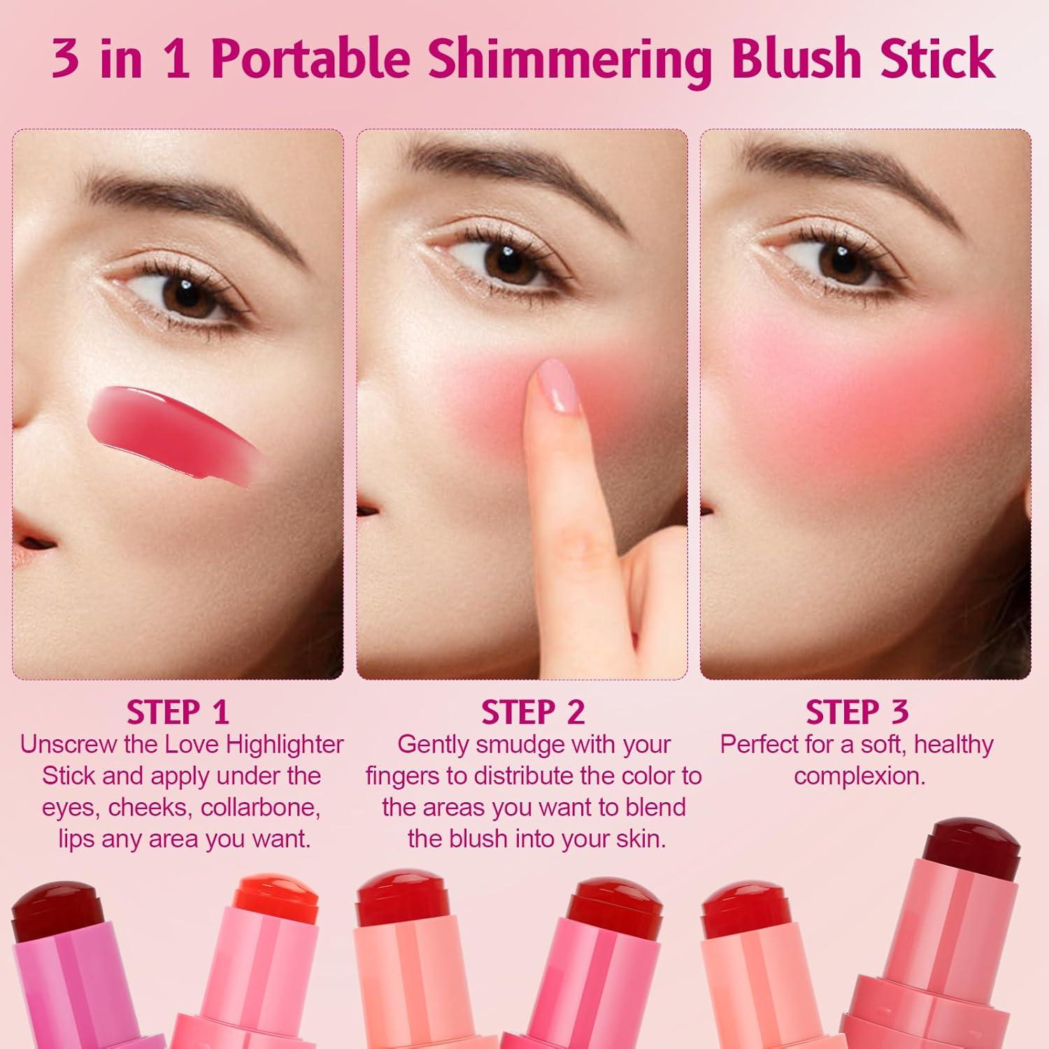 Tinte Jelly Multiusos Lingyun 5.9ml Rosa Claro + Naranja