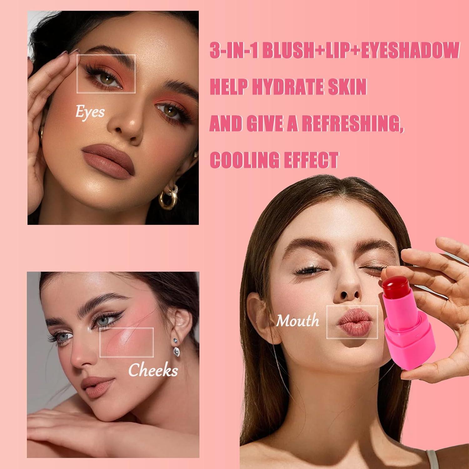 Rubor Gelatinoso Multifuncional Qawnfy 32g - Ojos, Mejillas, Labios